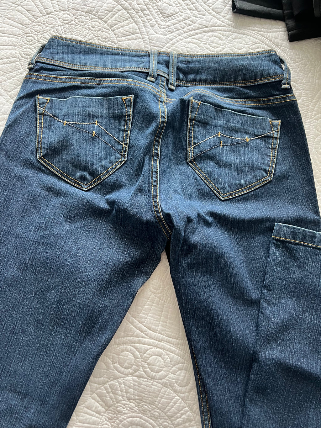 Blue low waisted jeans