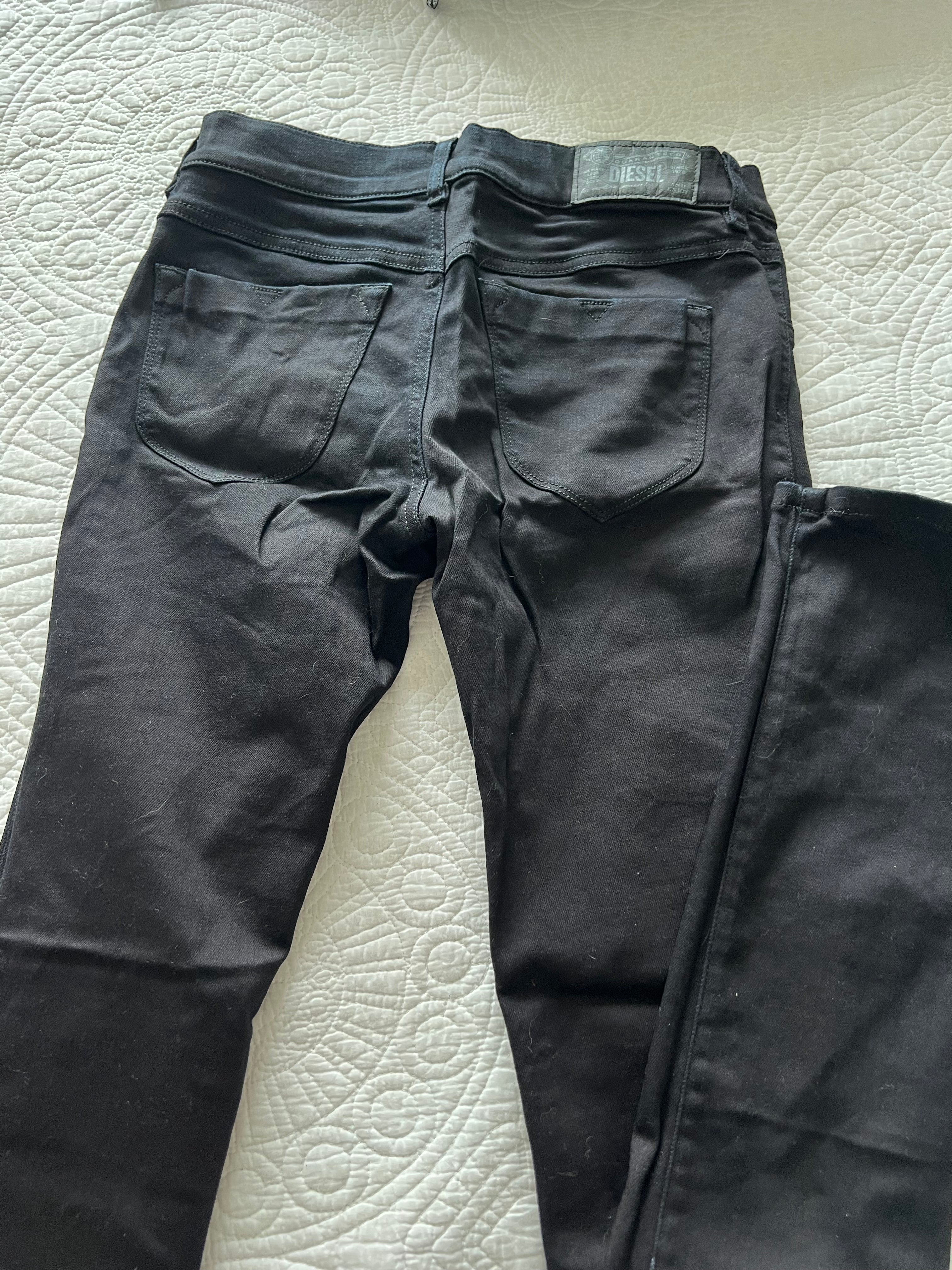 Black Diesel low waisted jeans