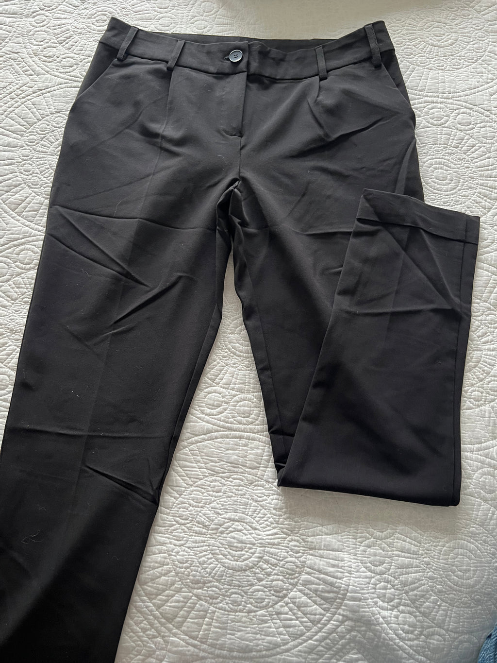 Tall black trousers