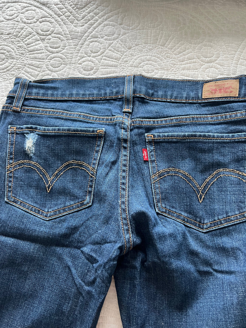 Levi's long skinny jeans