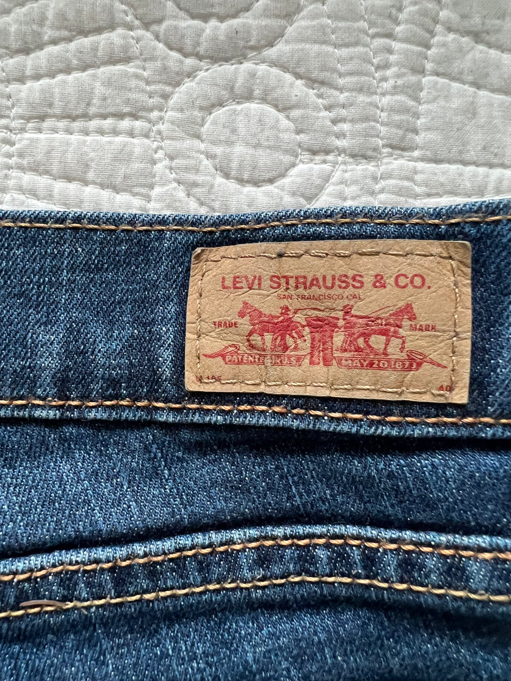 Levi's long skinny jeans