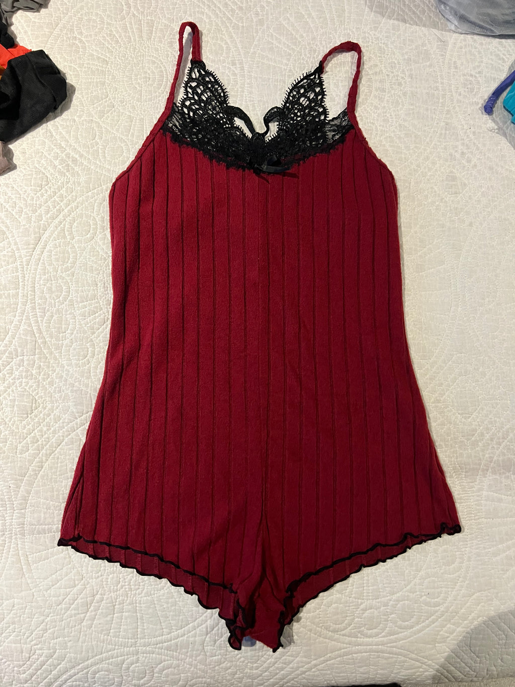 Red romper