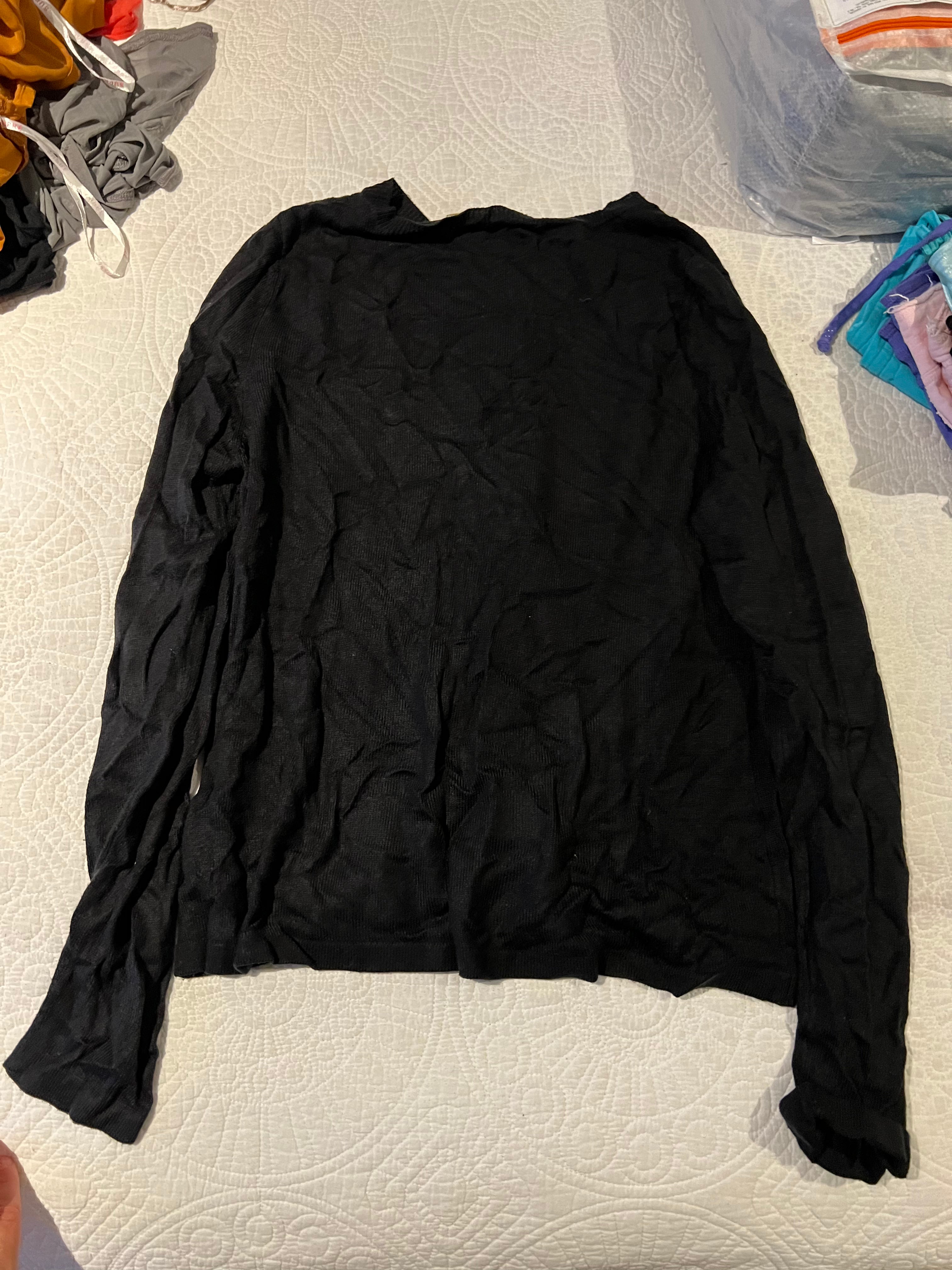 Black cardigan