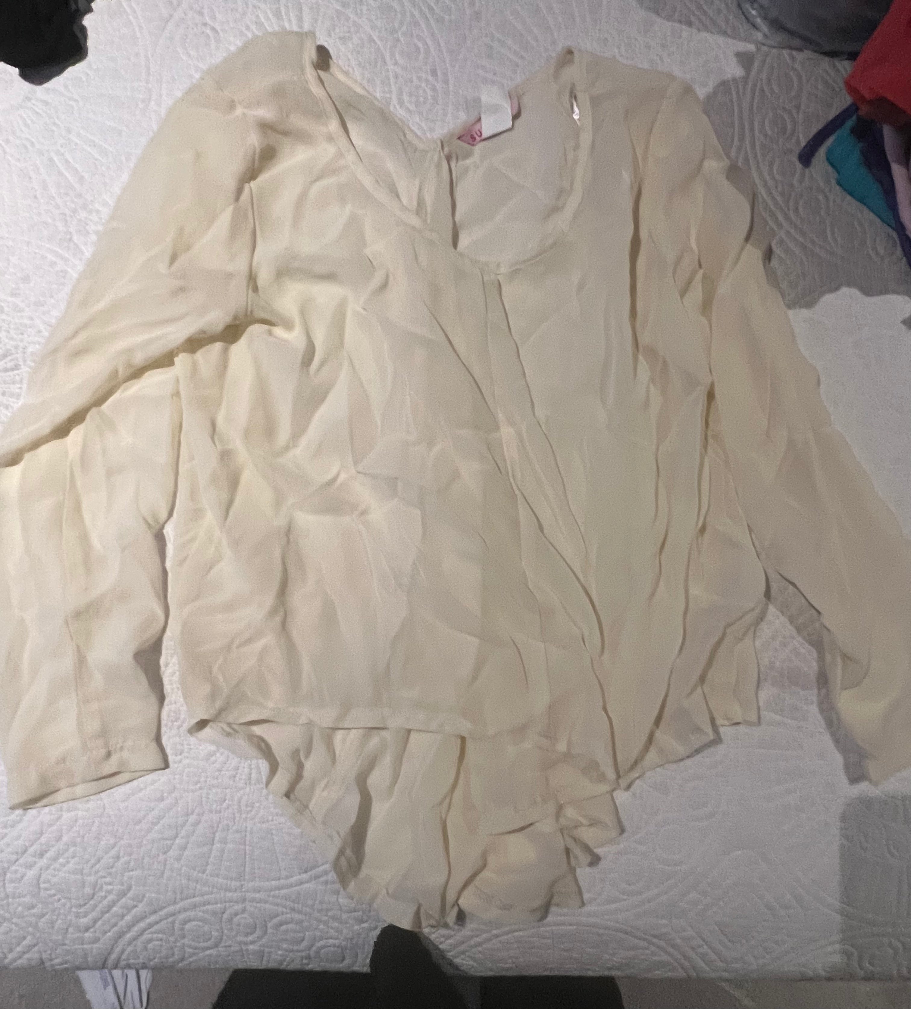 Nude long sleeve top
