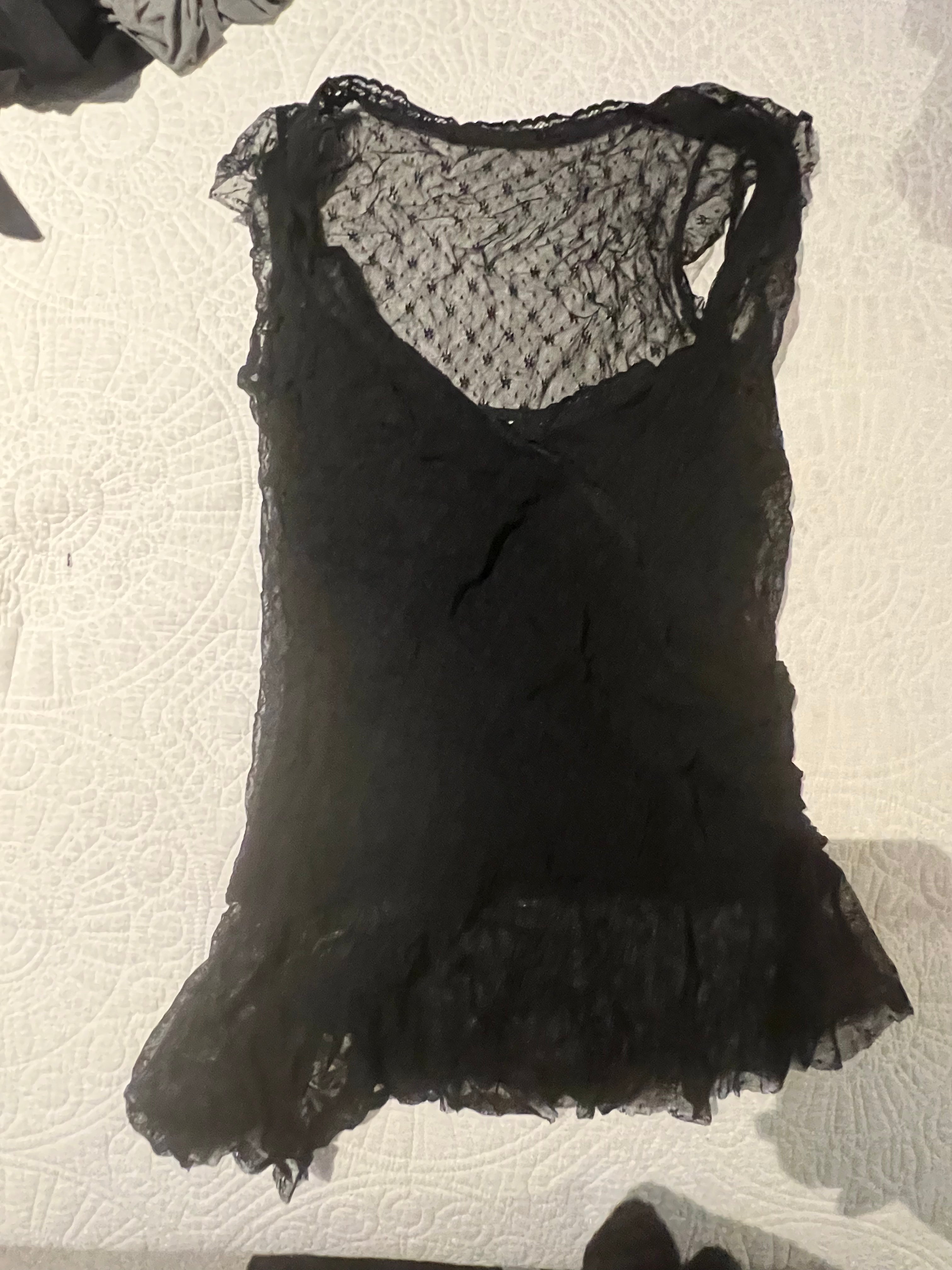 Black lace top