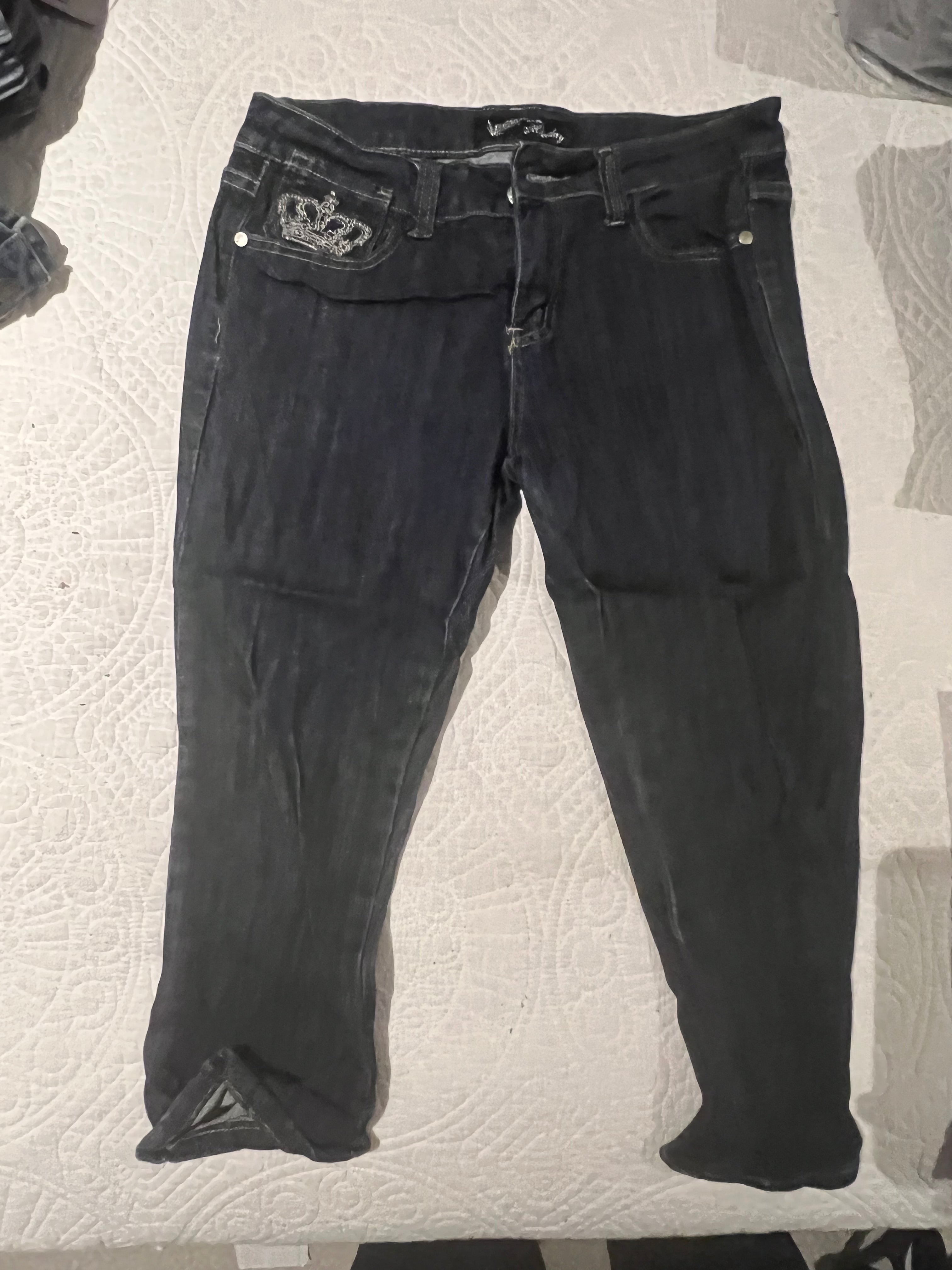 Dark blue jean shorts
