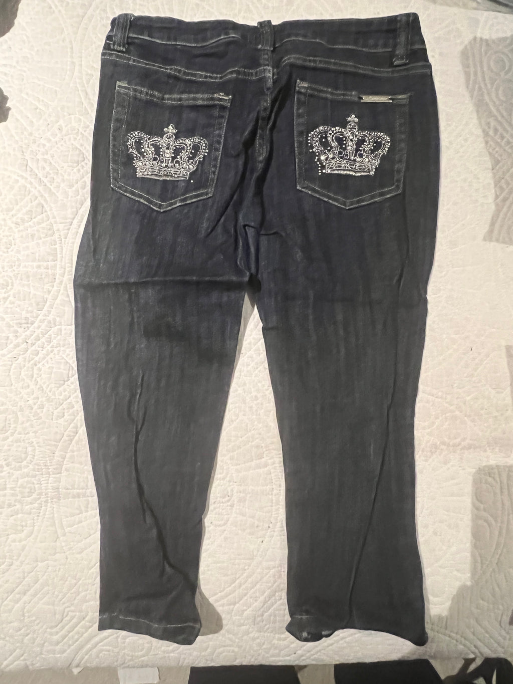 Dark blue jean shorts