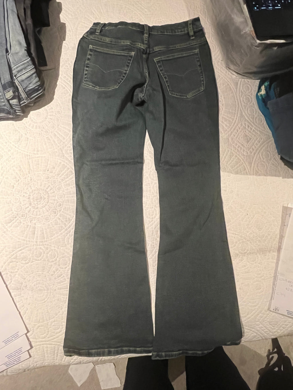 Dark blue jeans