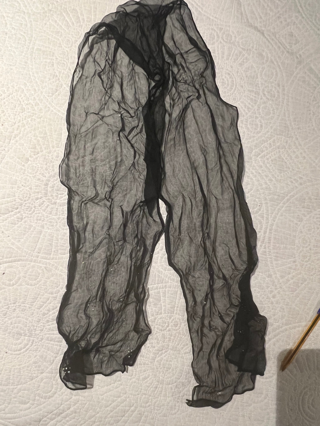 Black sheer scarf