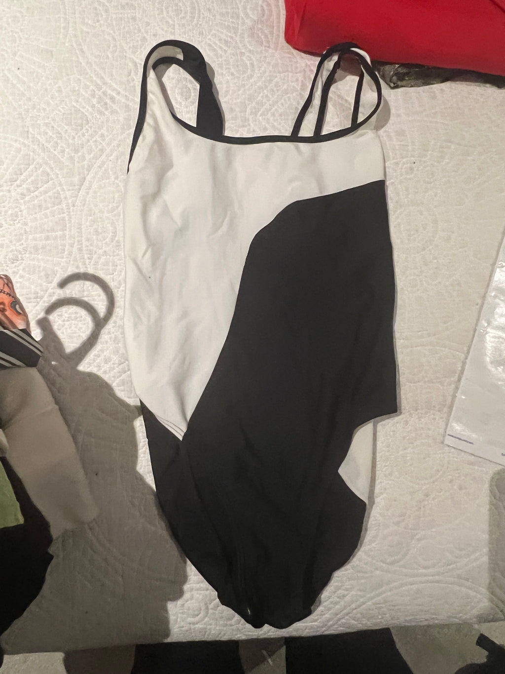 Black & white swim suit
