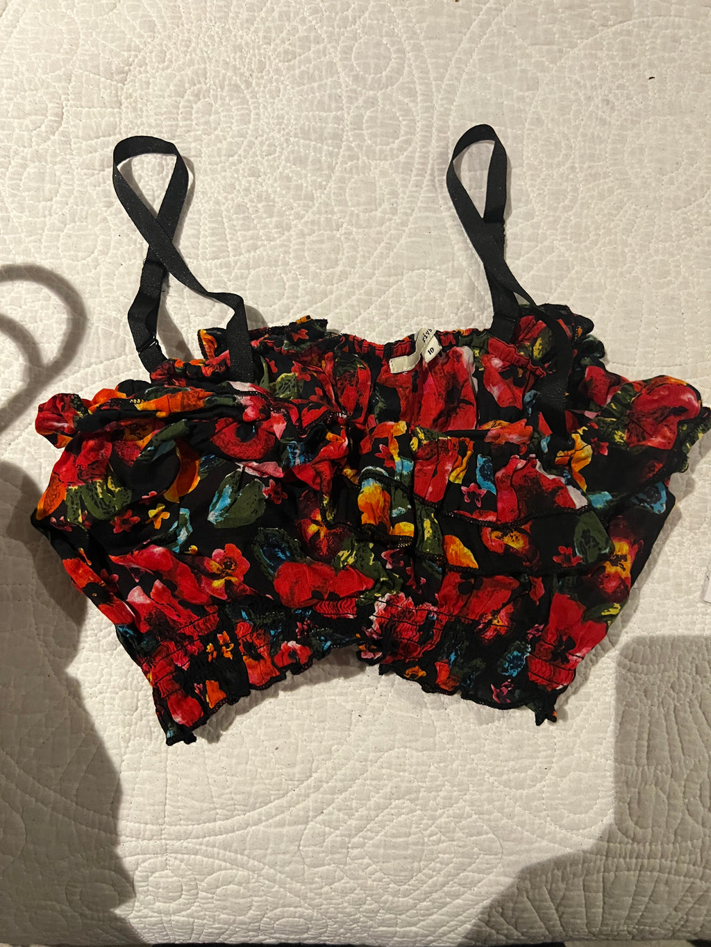 Flower print top