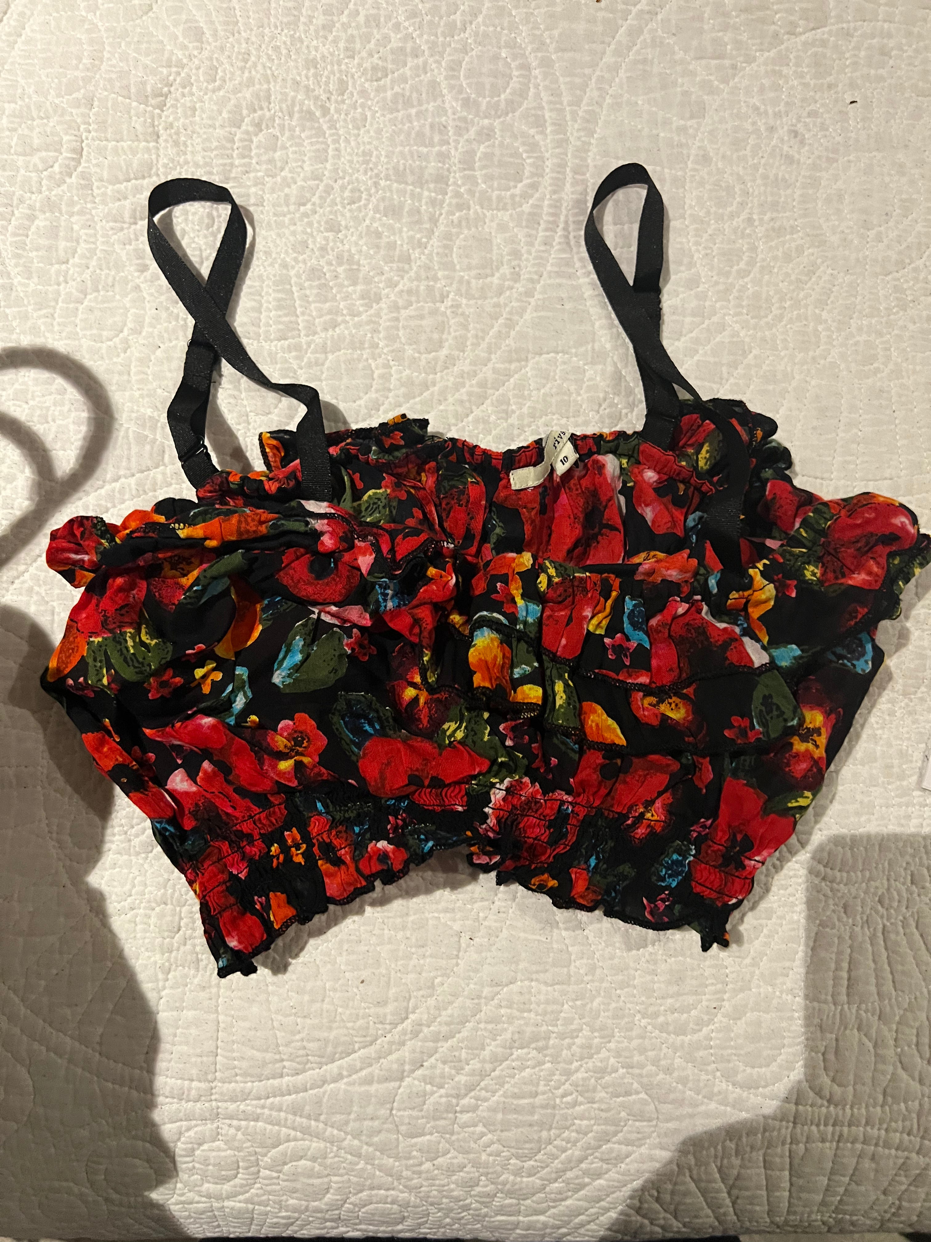 Flower print top