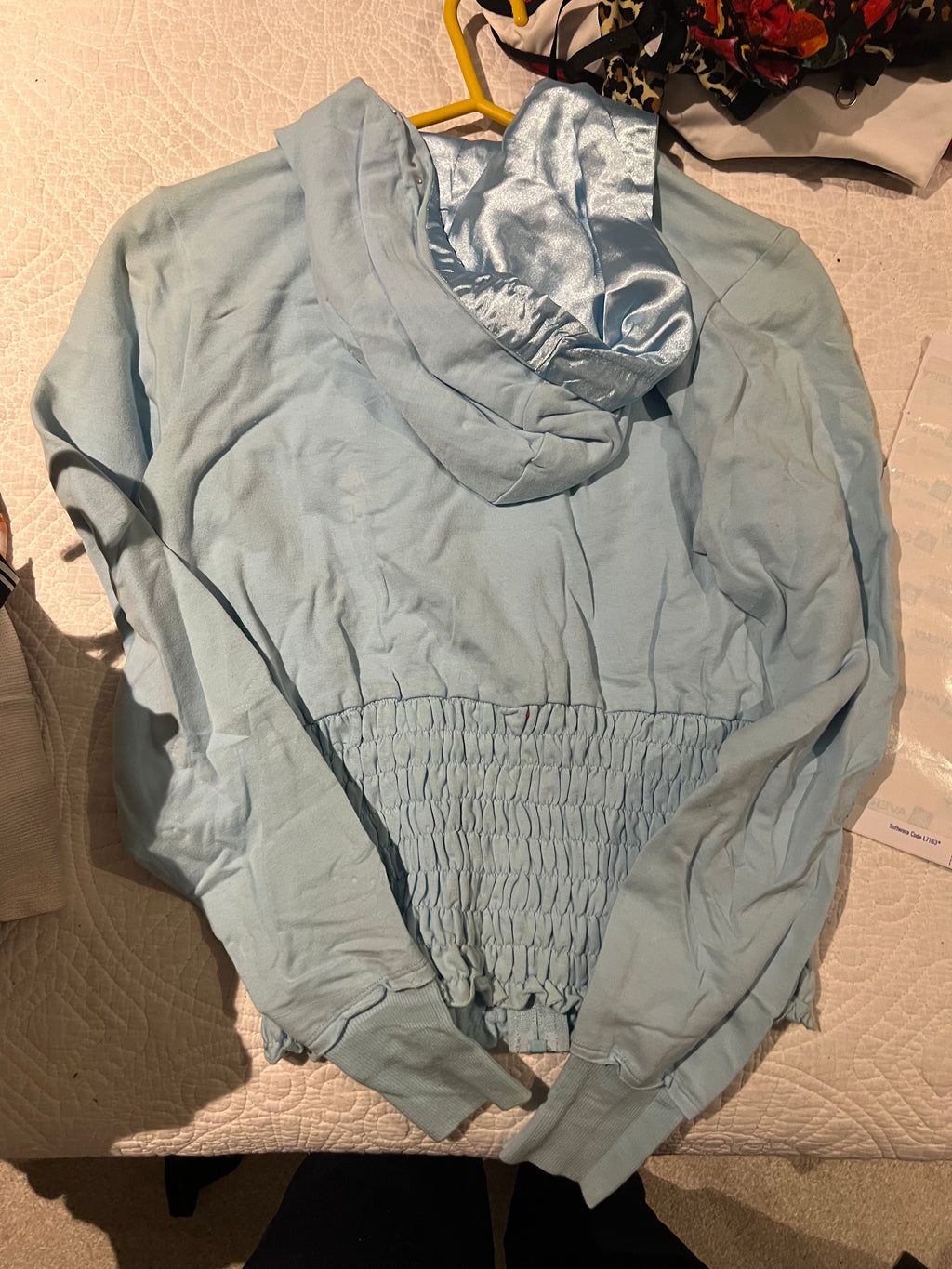 Blue Guess zip up jacket
