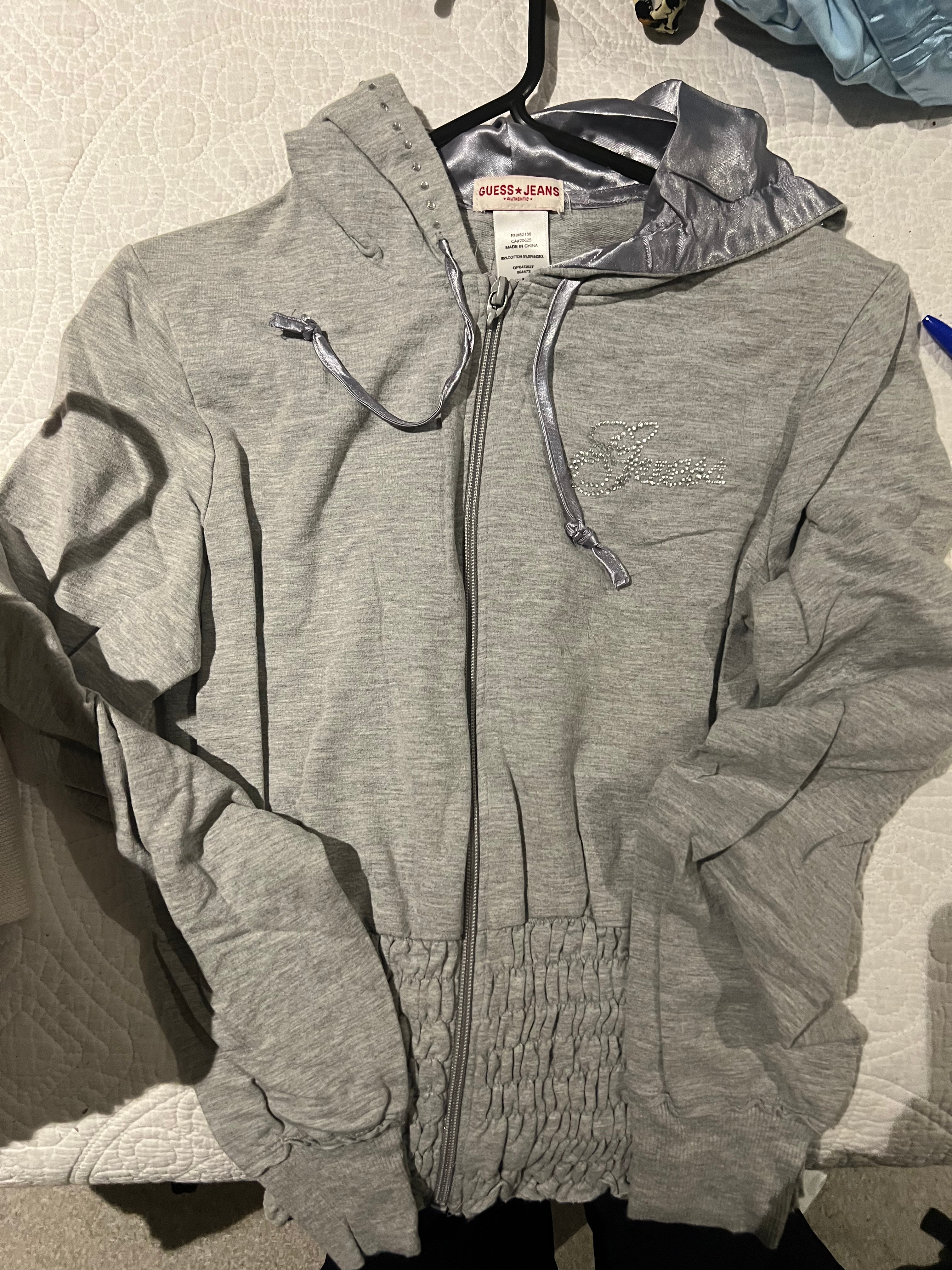 Grey Guess zip up jacket