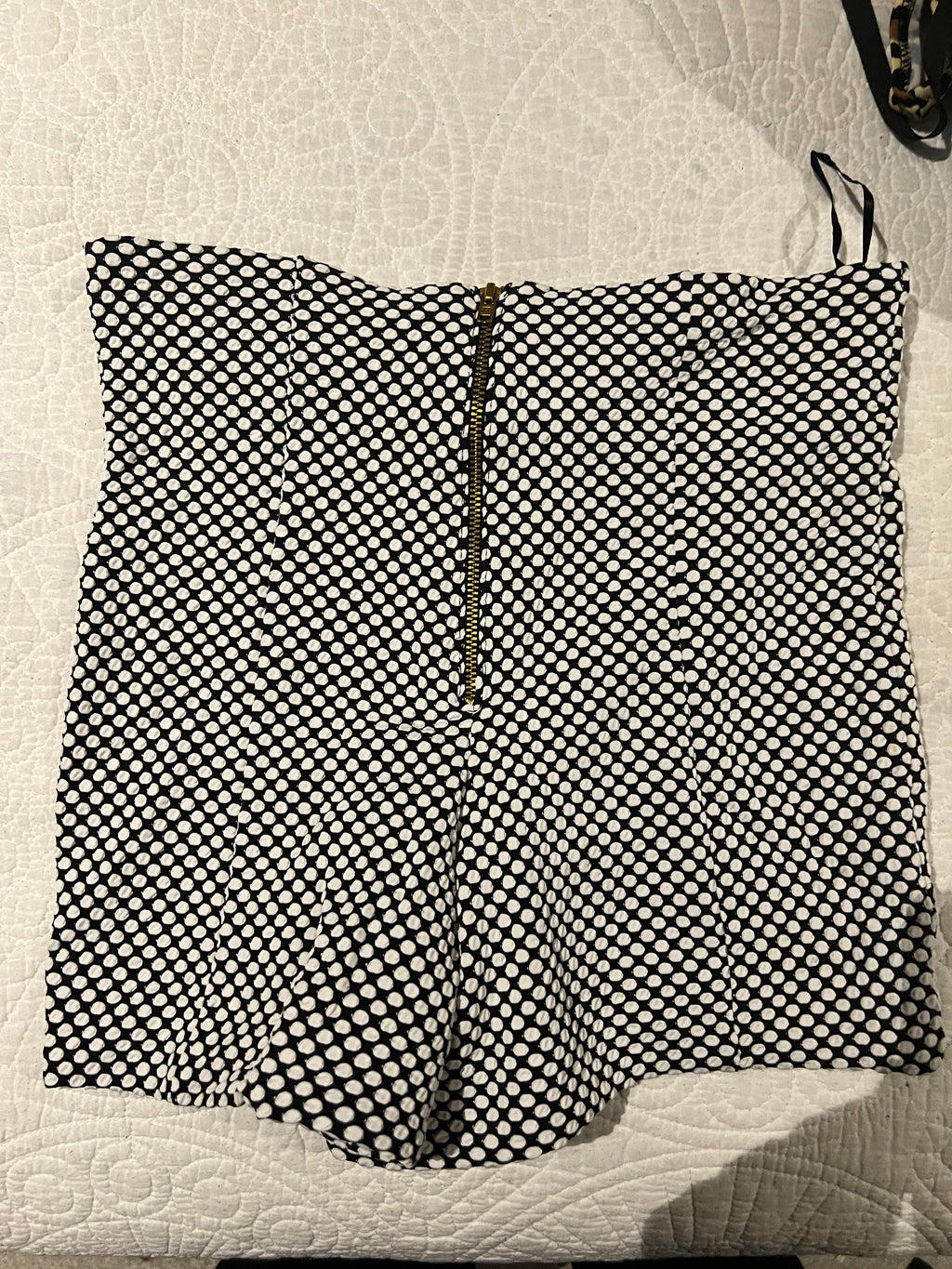 High waisted polka dot shorts