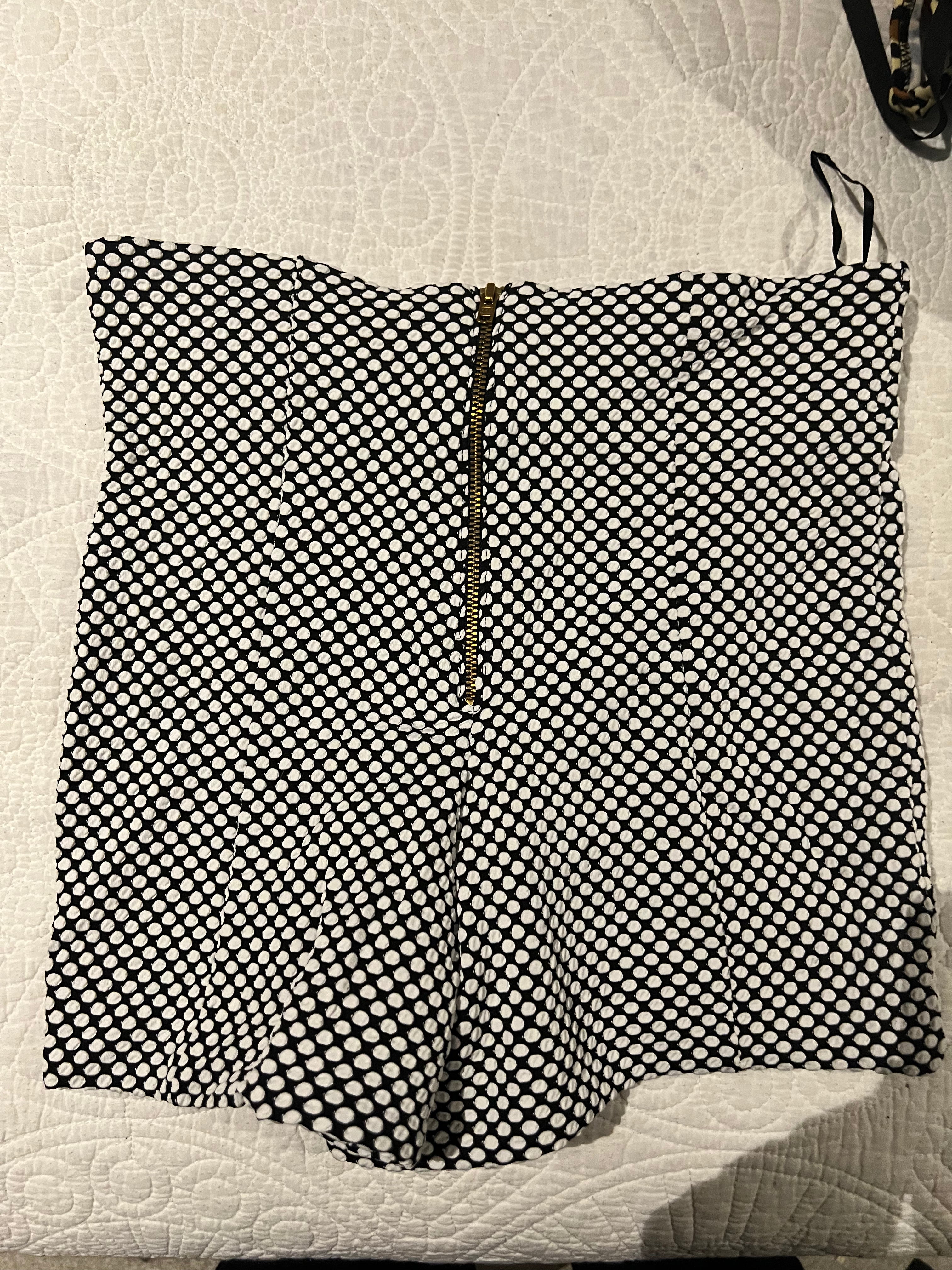 High waisted polka dot shorts