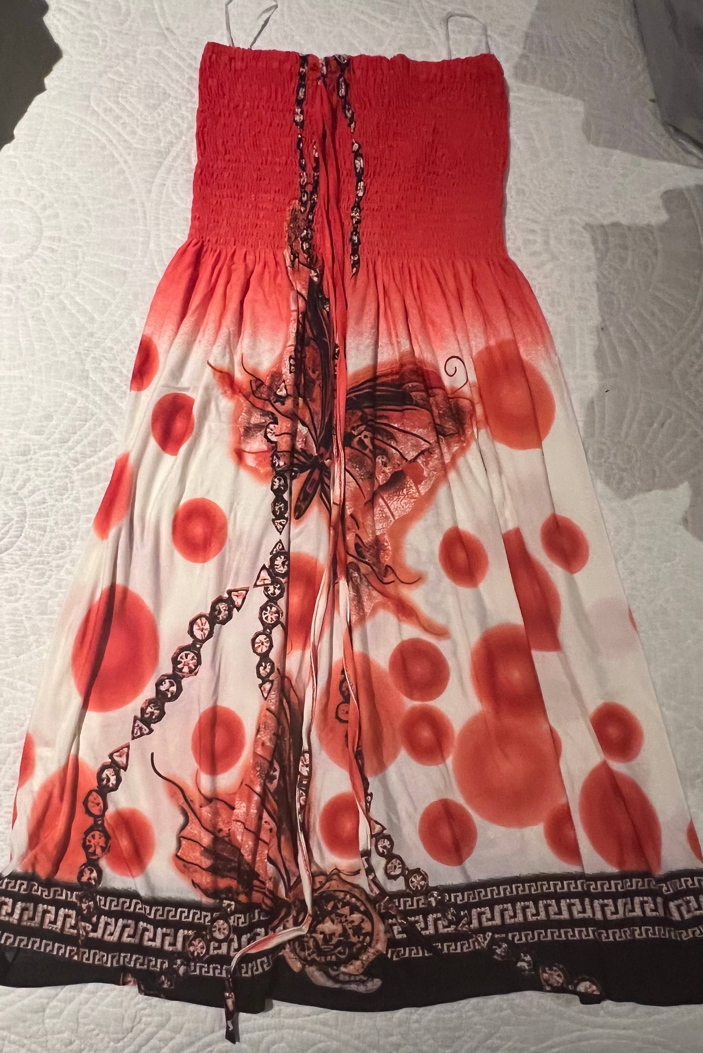 Graphic midi dress