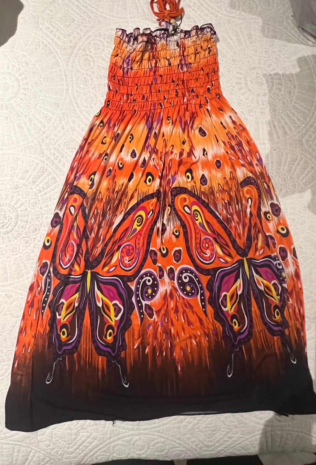 Graphic midi dress