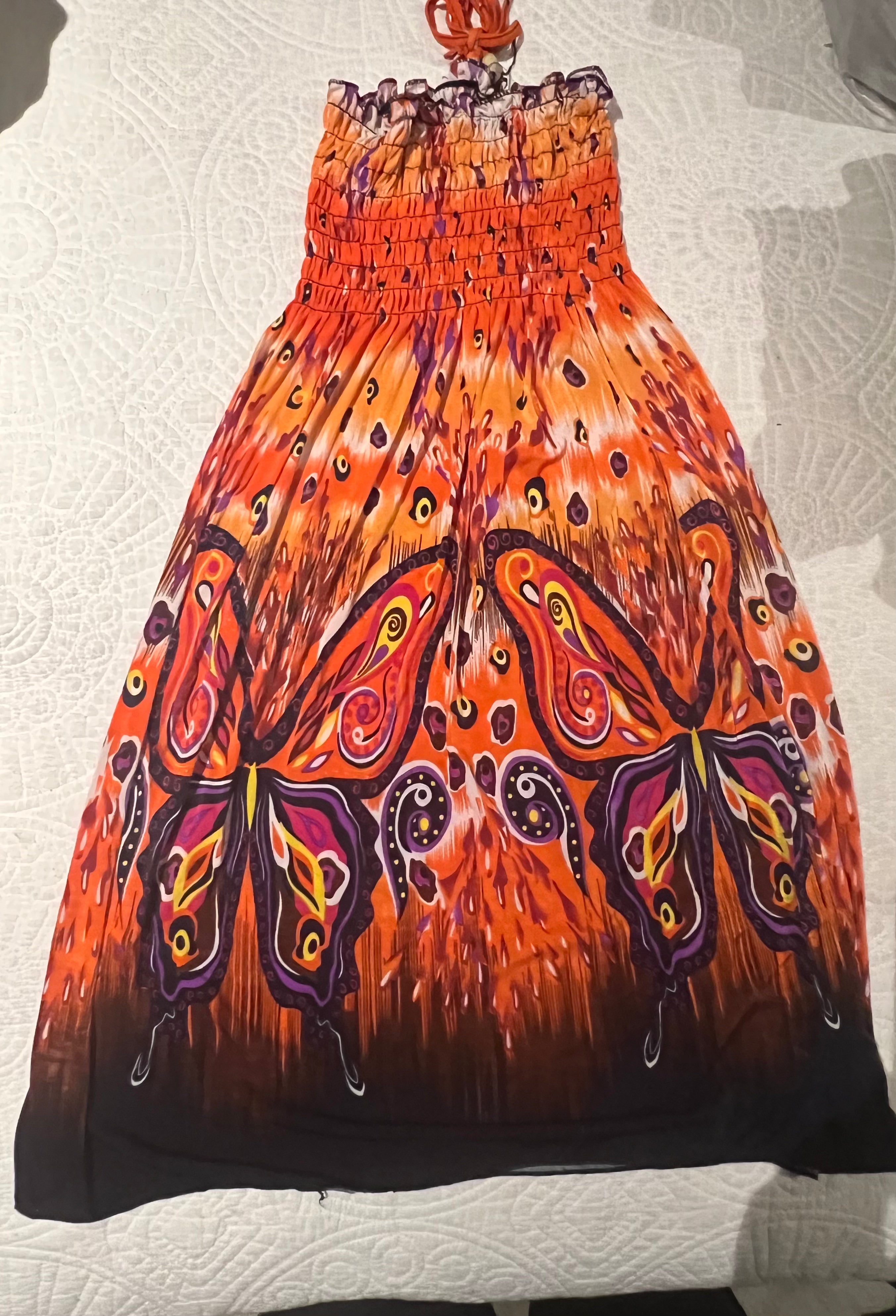 Graphic midi dress