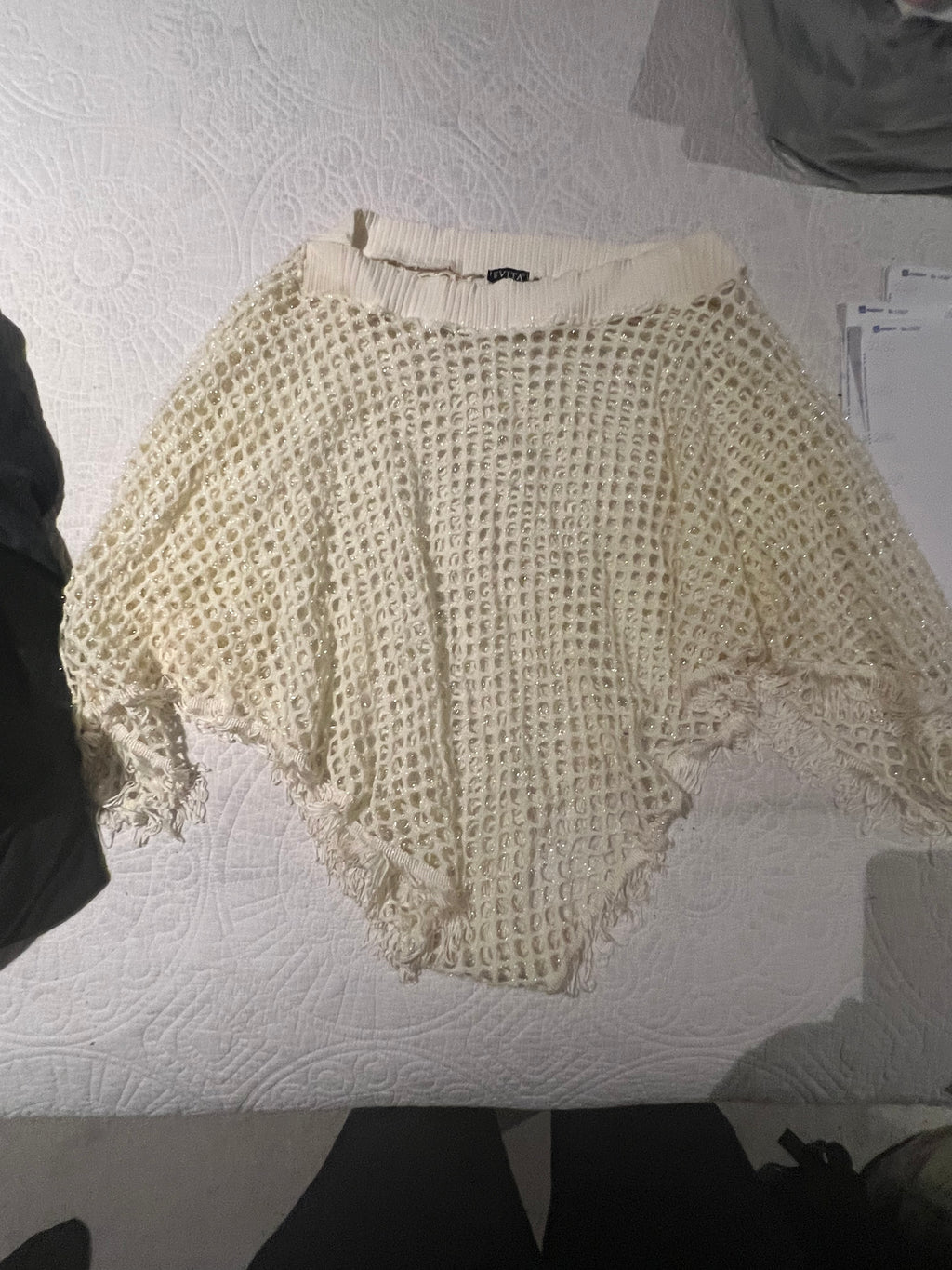 Cream bikini cover up