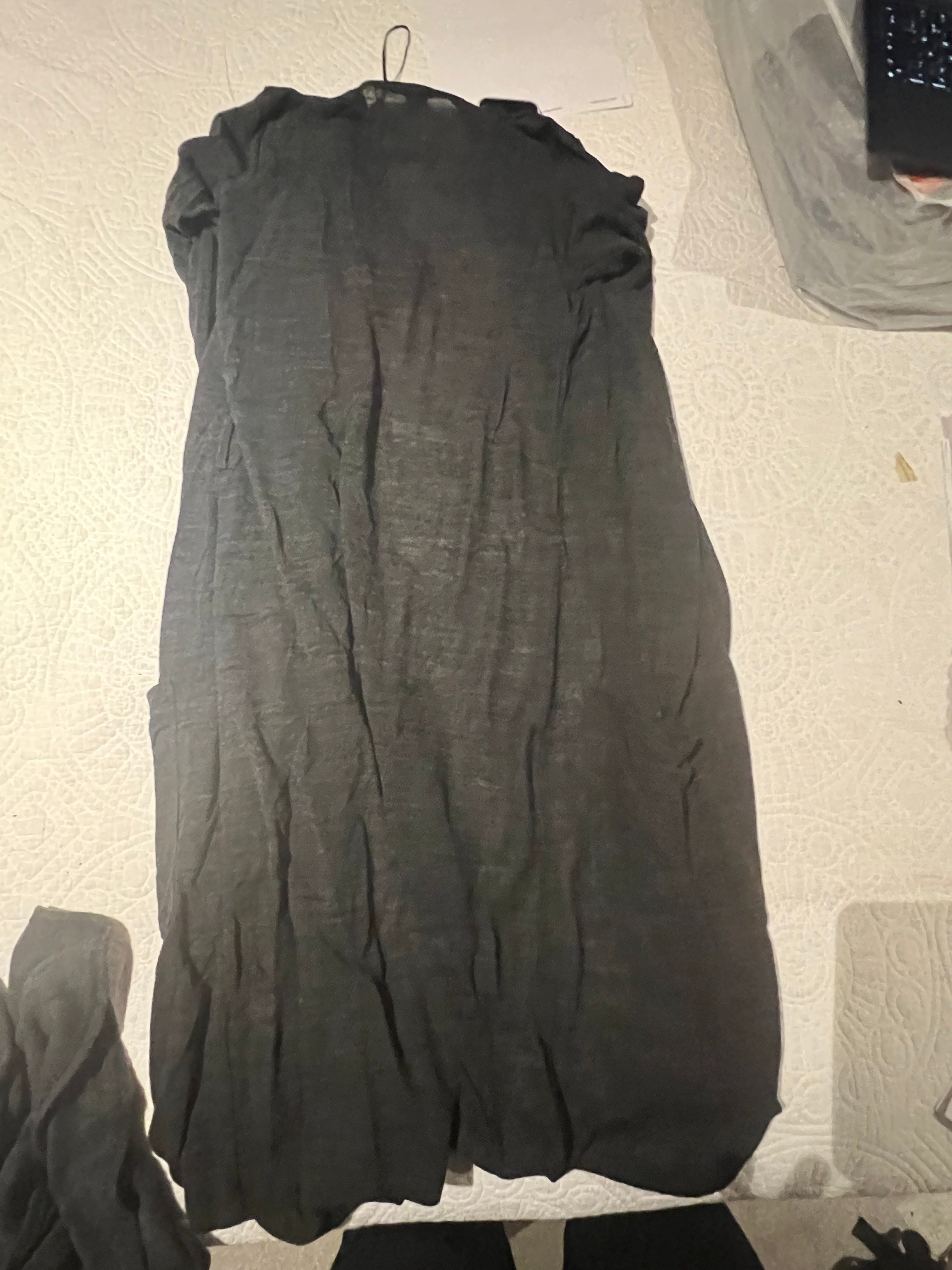 Long black cardigan