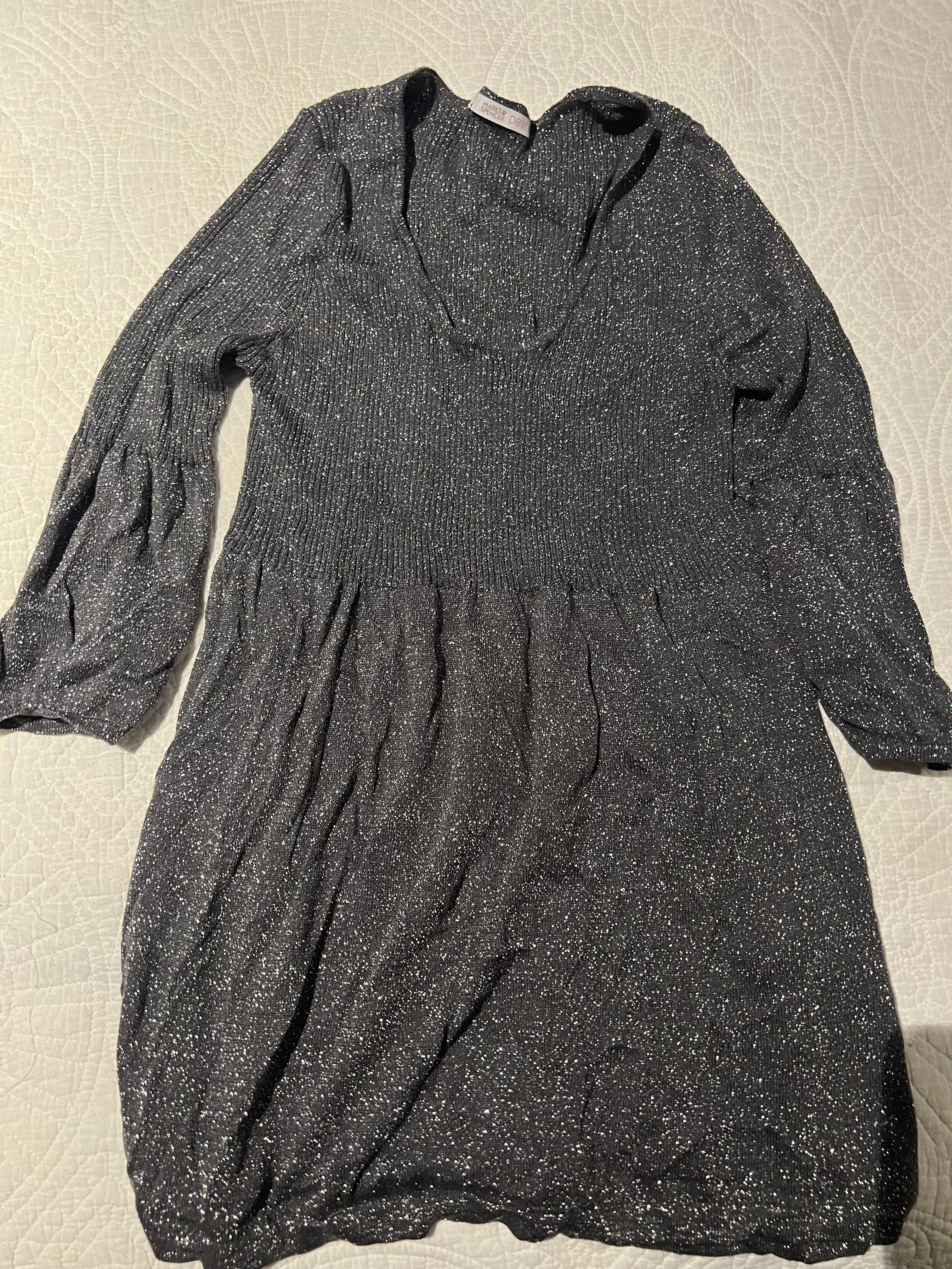 Grey glitter dress