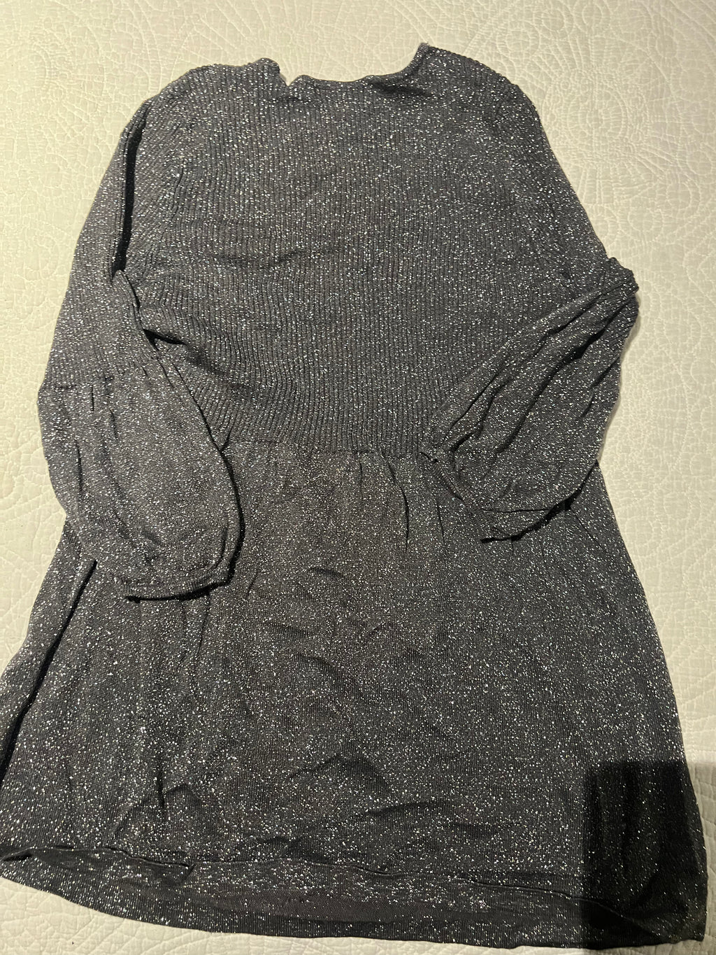 Grey glitter dress