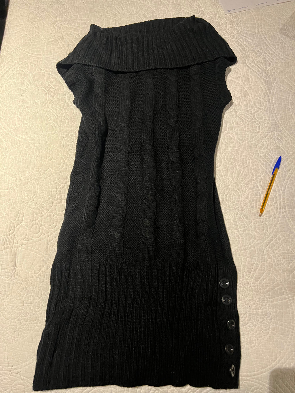 Black jumper dress