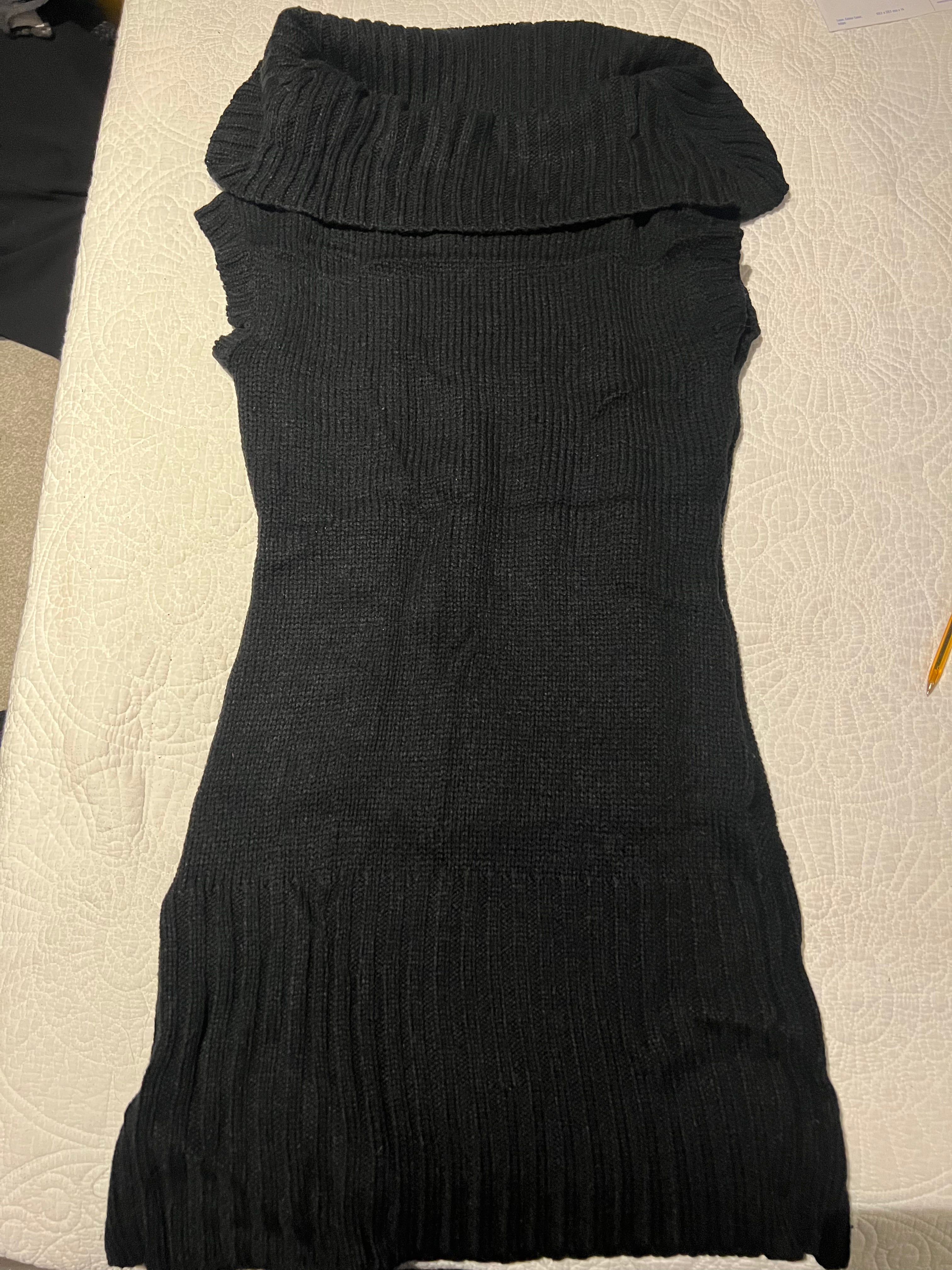 Black jumper dress