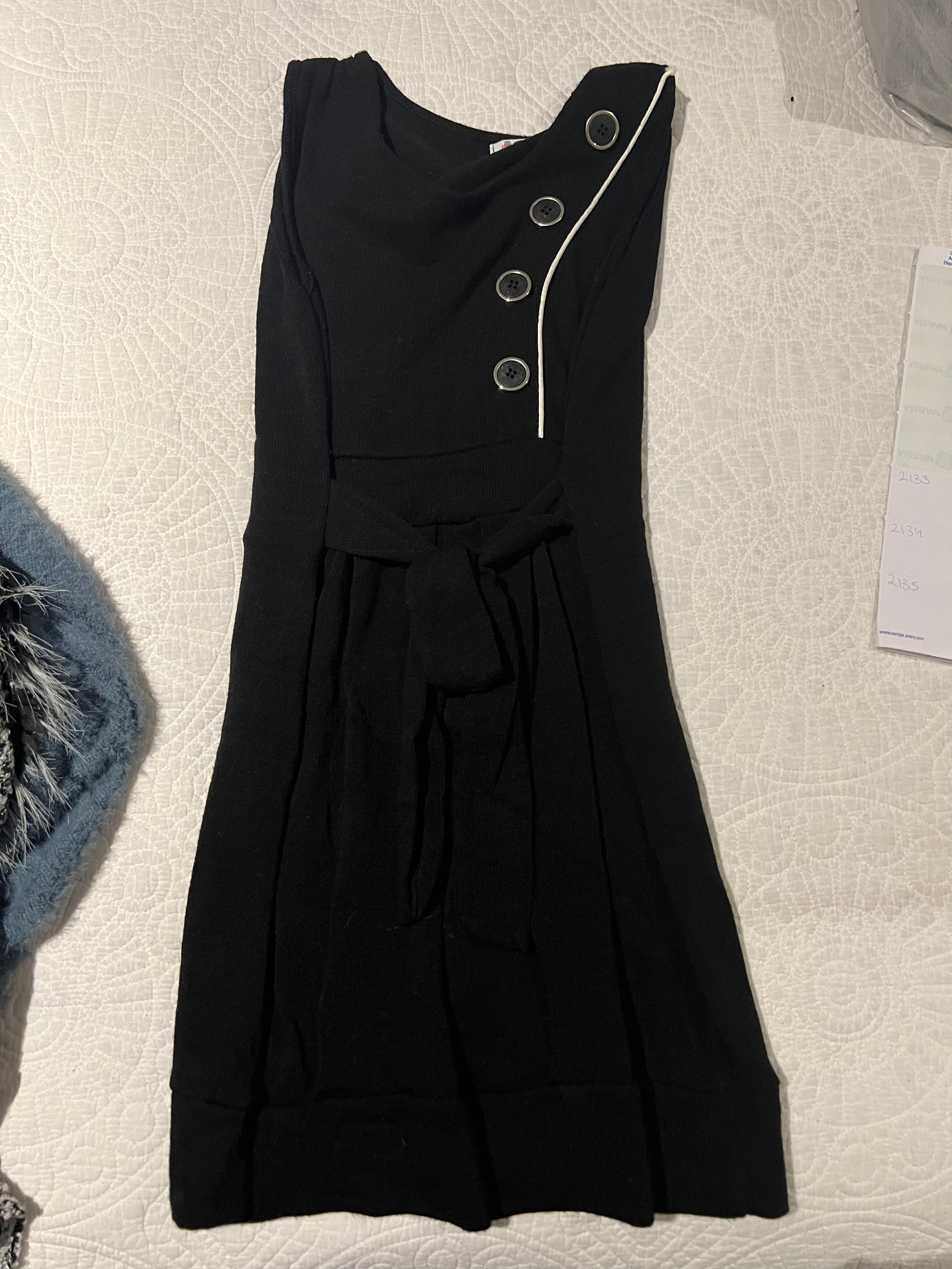 Black mini dress