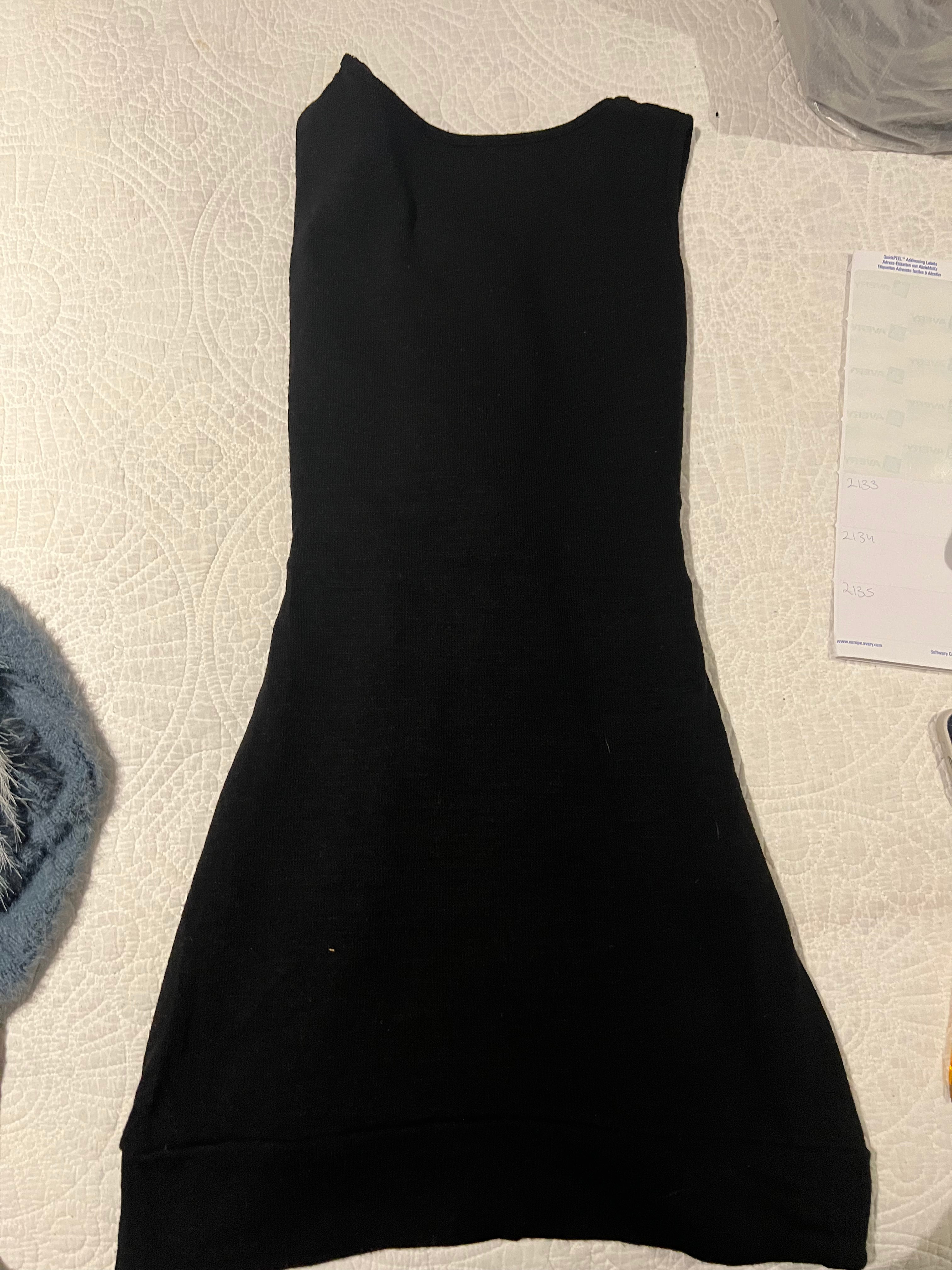 Black mini dress