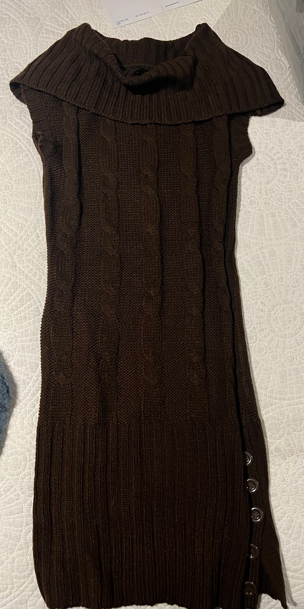Brown knitted dress