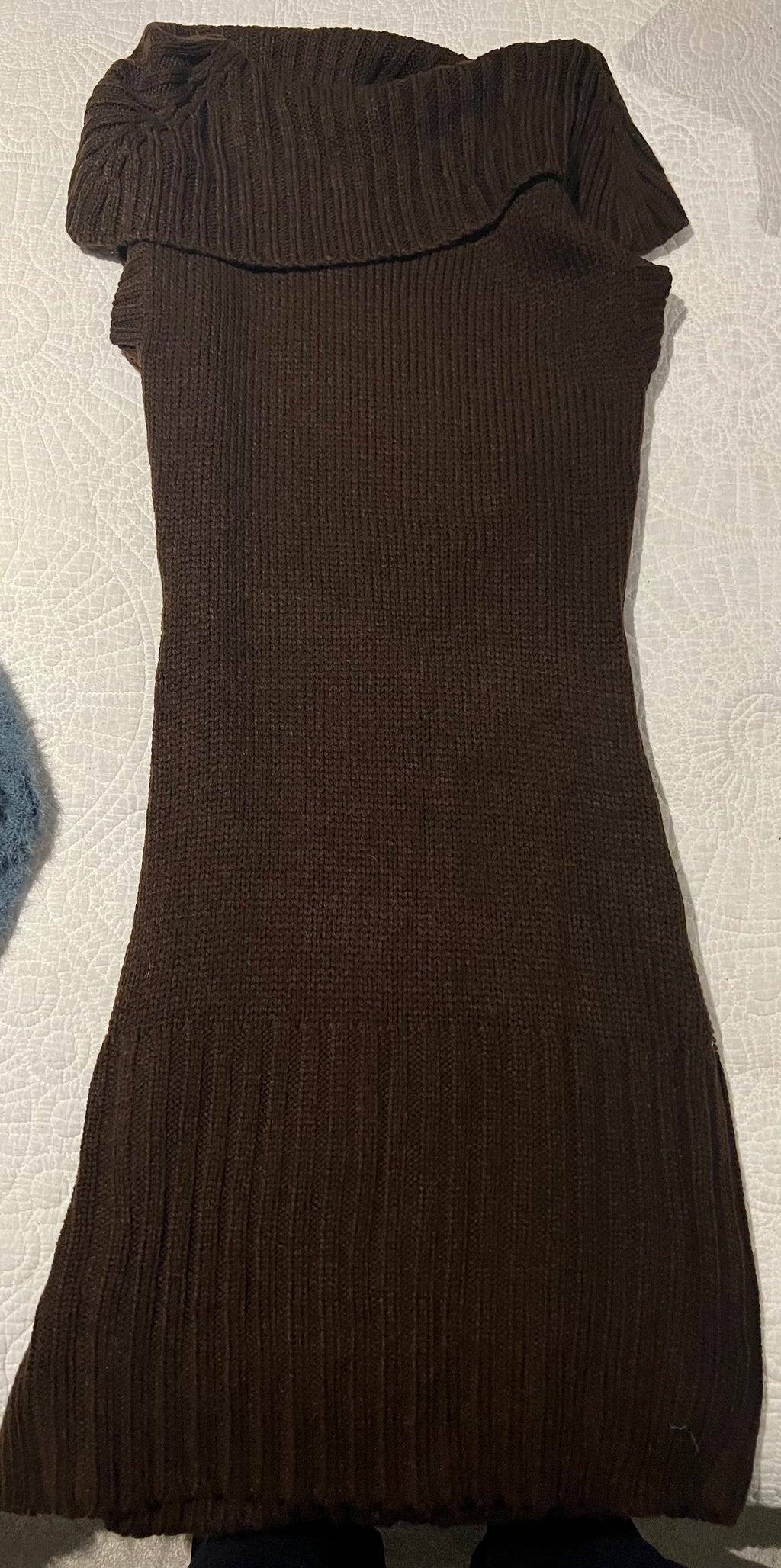 Brown knitted dress