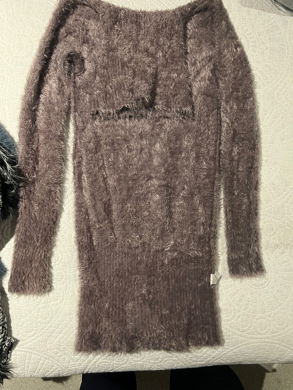 Brown fluffy dress
