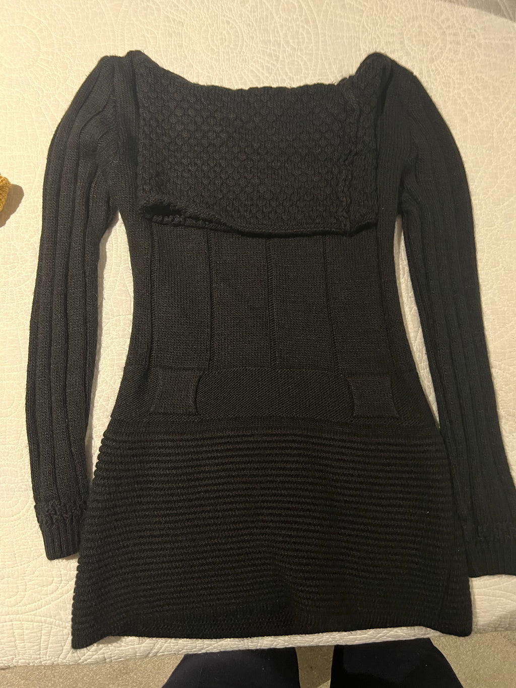Black jumper dress