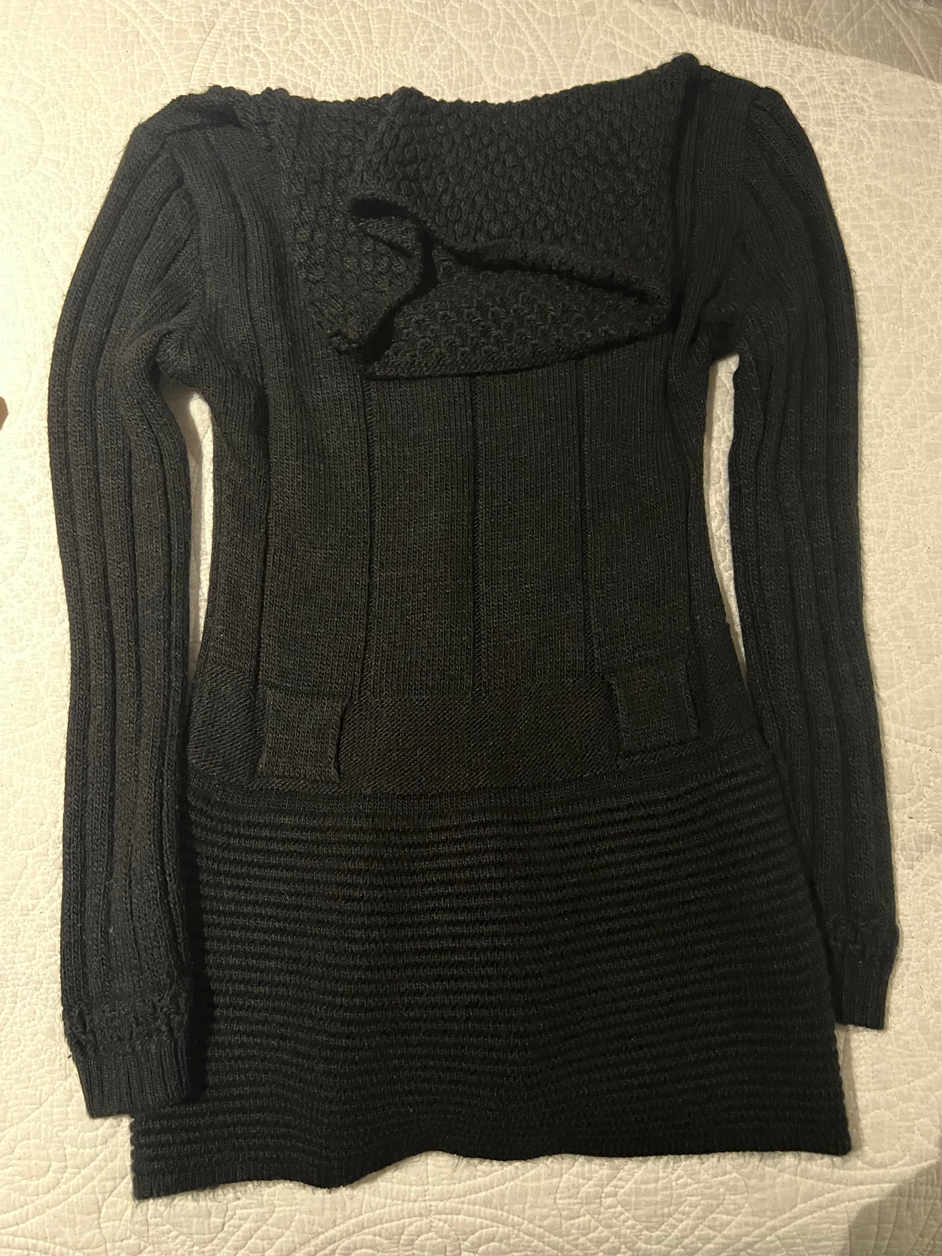 Black jumper dress