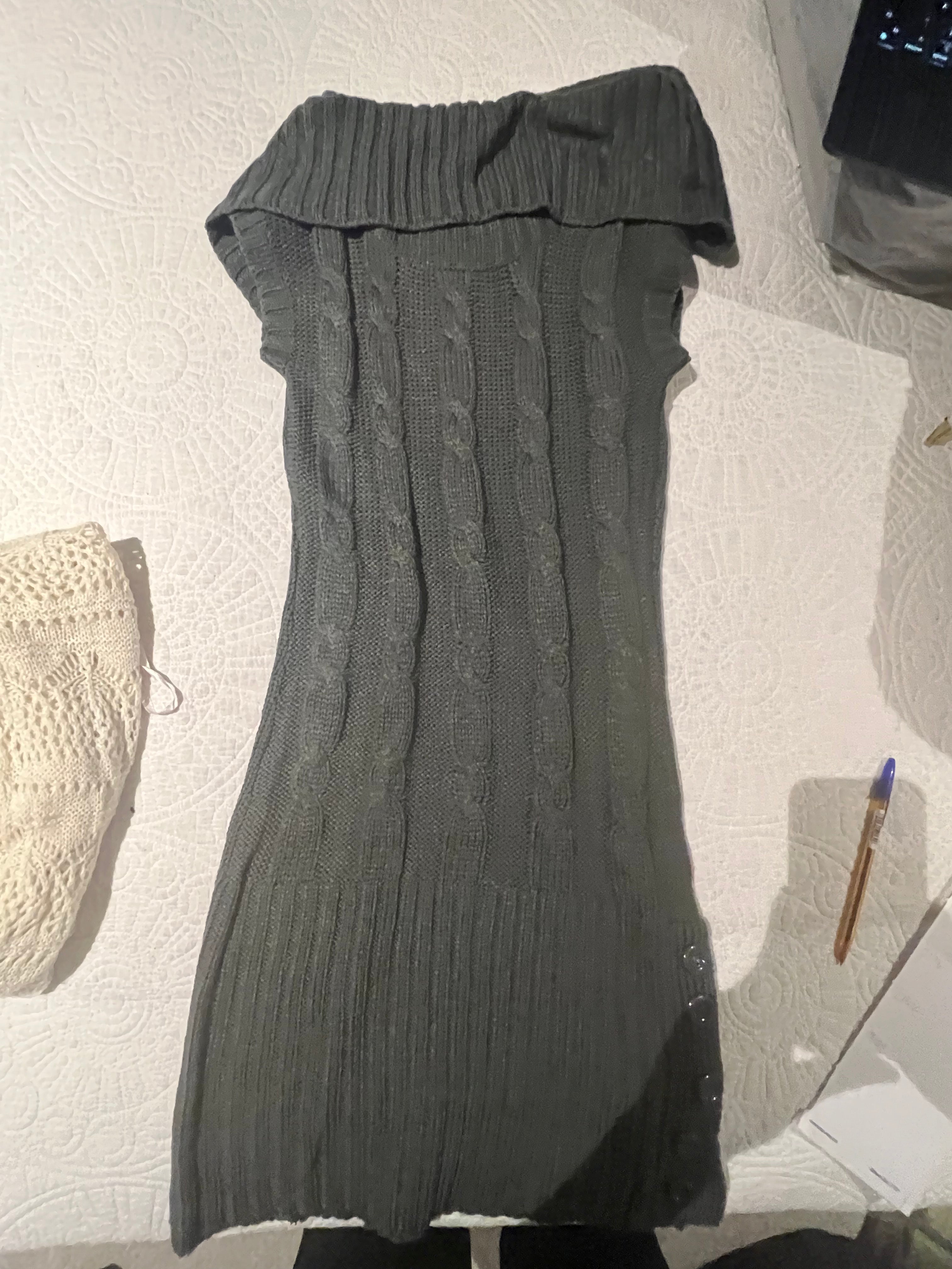 Grey jumper dress