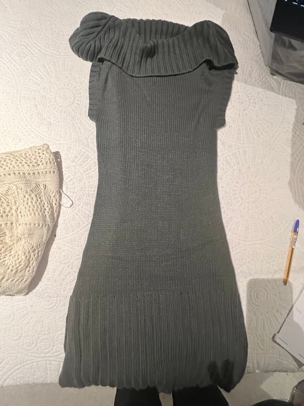 Grey jumper dress