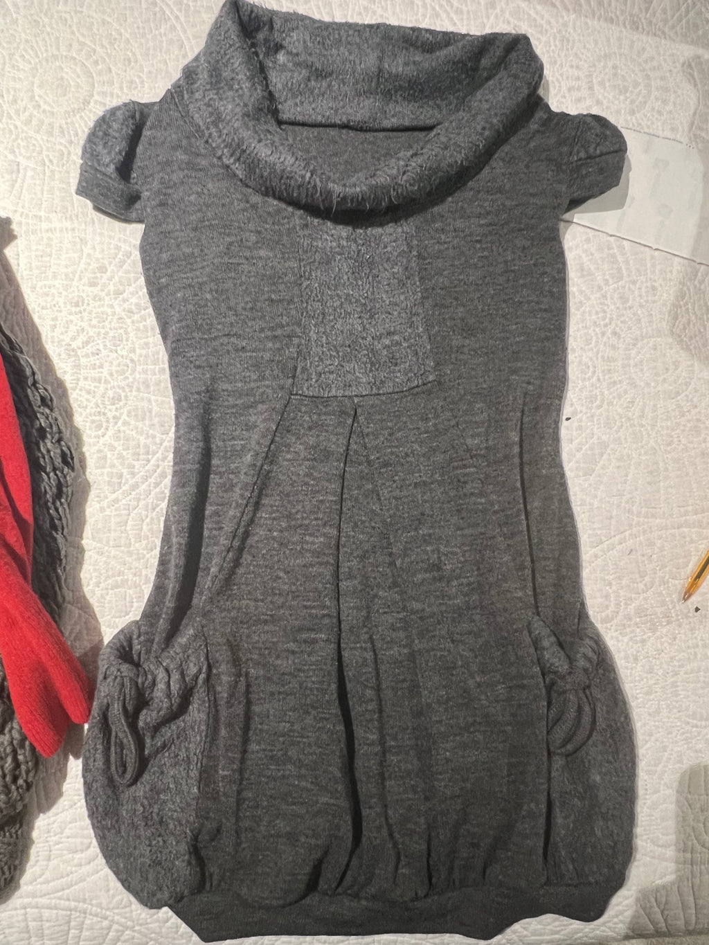Grey jumper dress