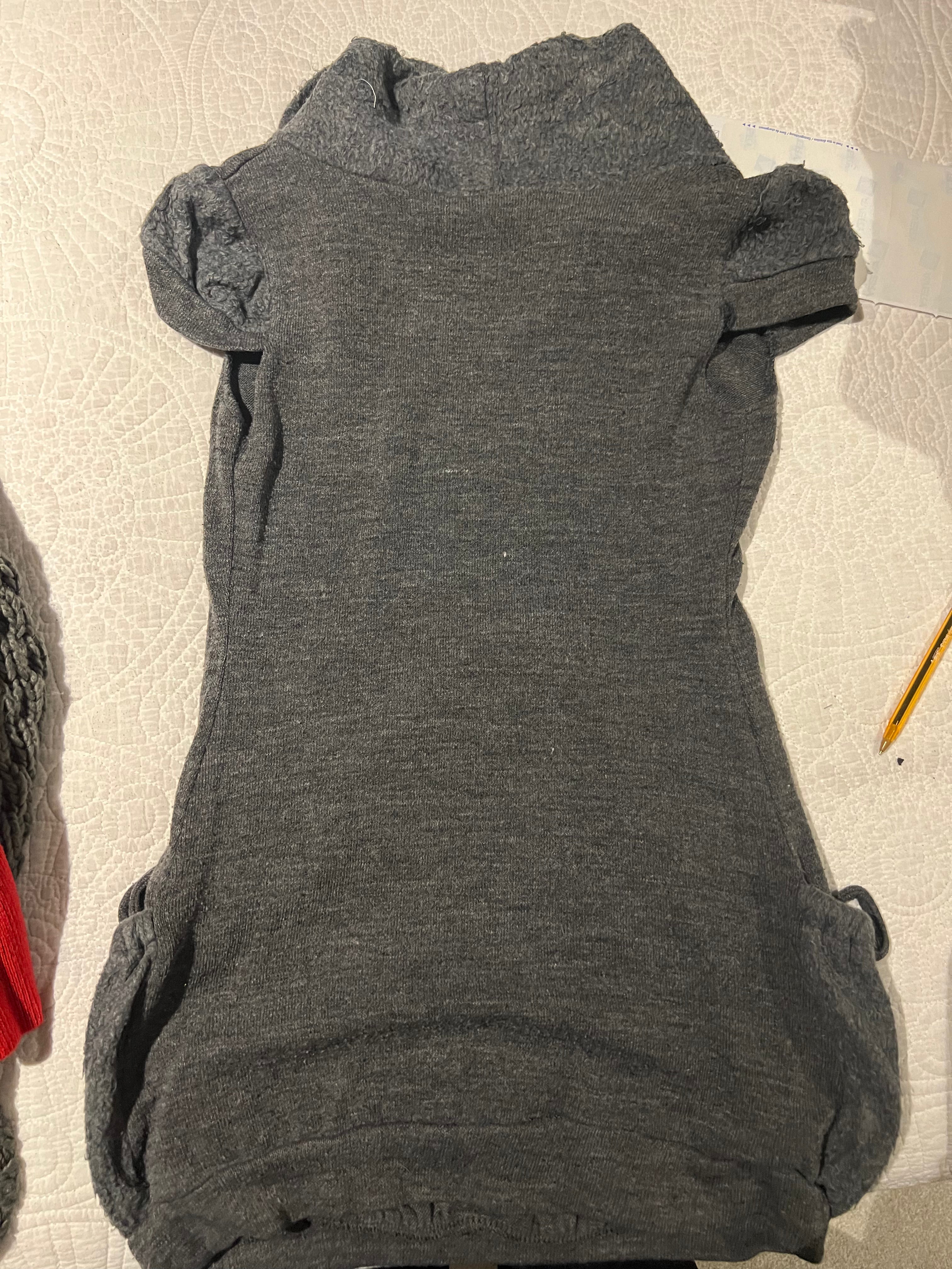 Grey jumper dress