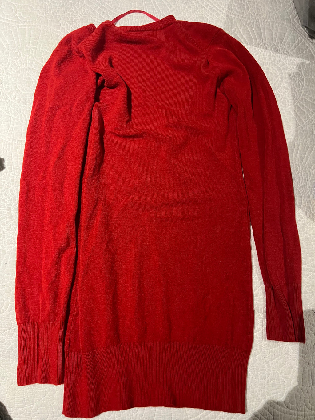 Red v neck jumper