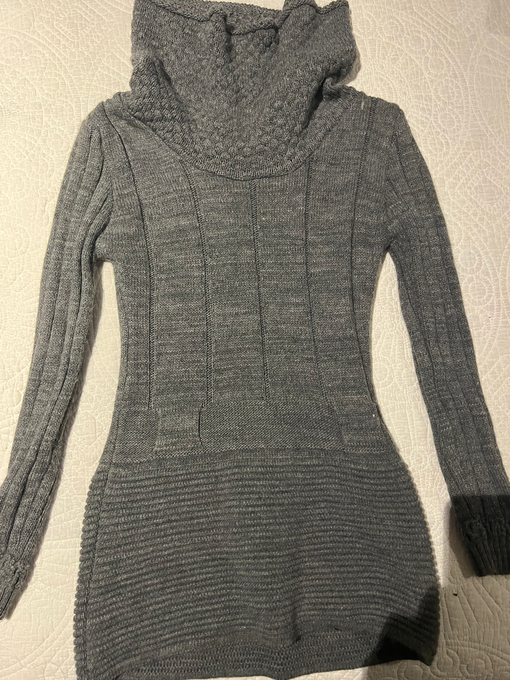 Grey jumper dress