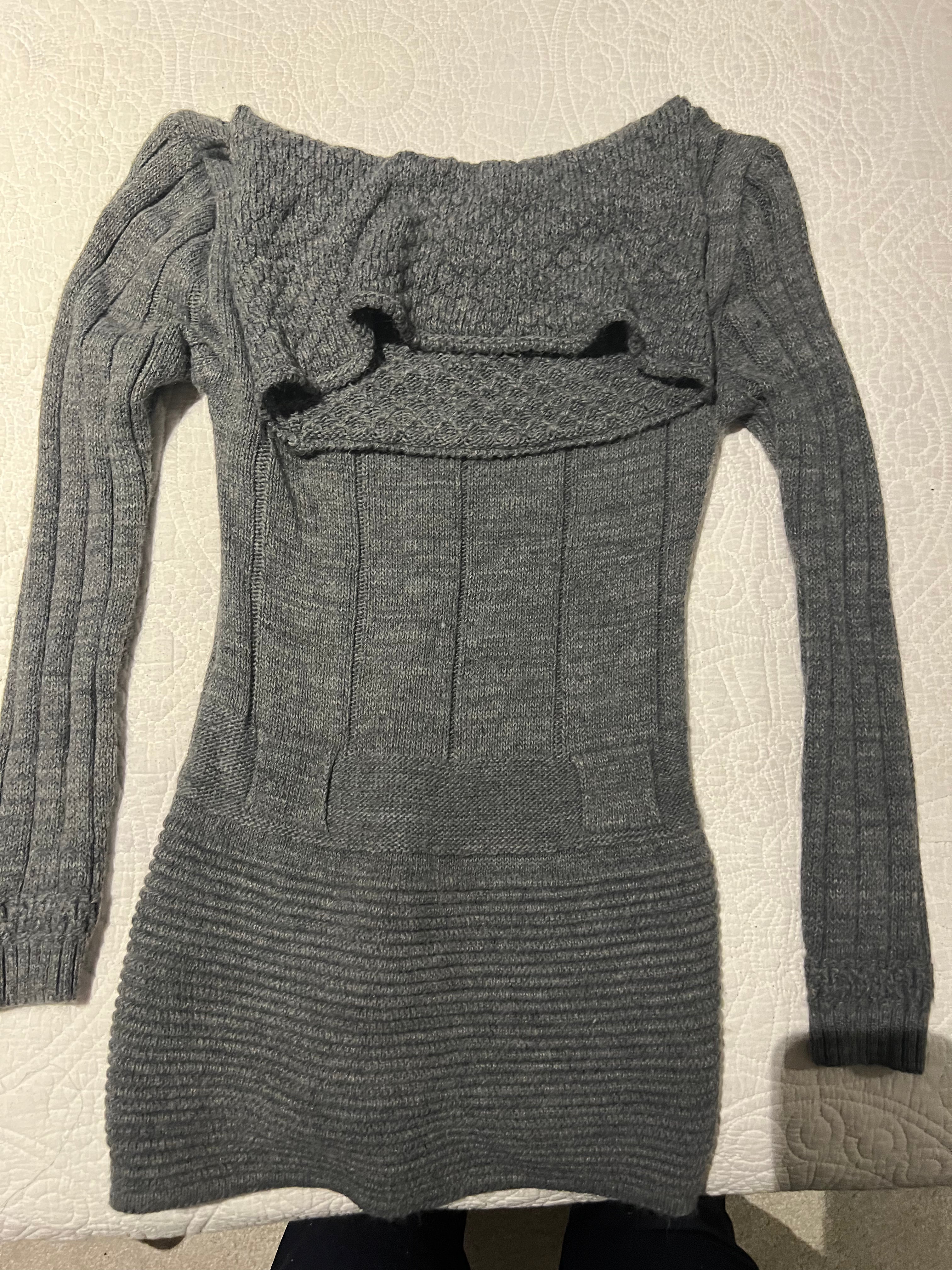 Grey jumper dress