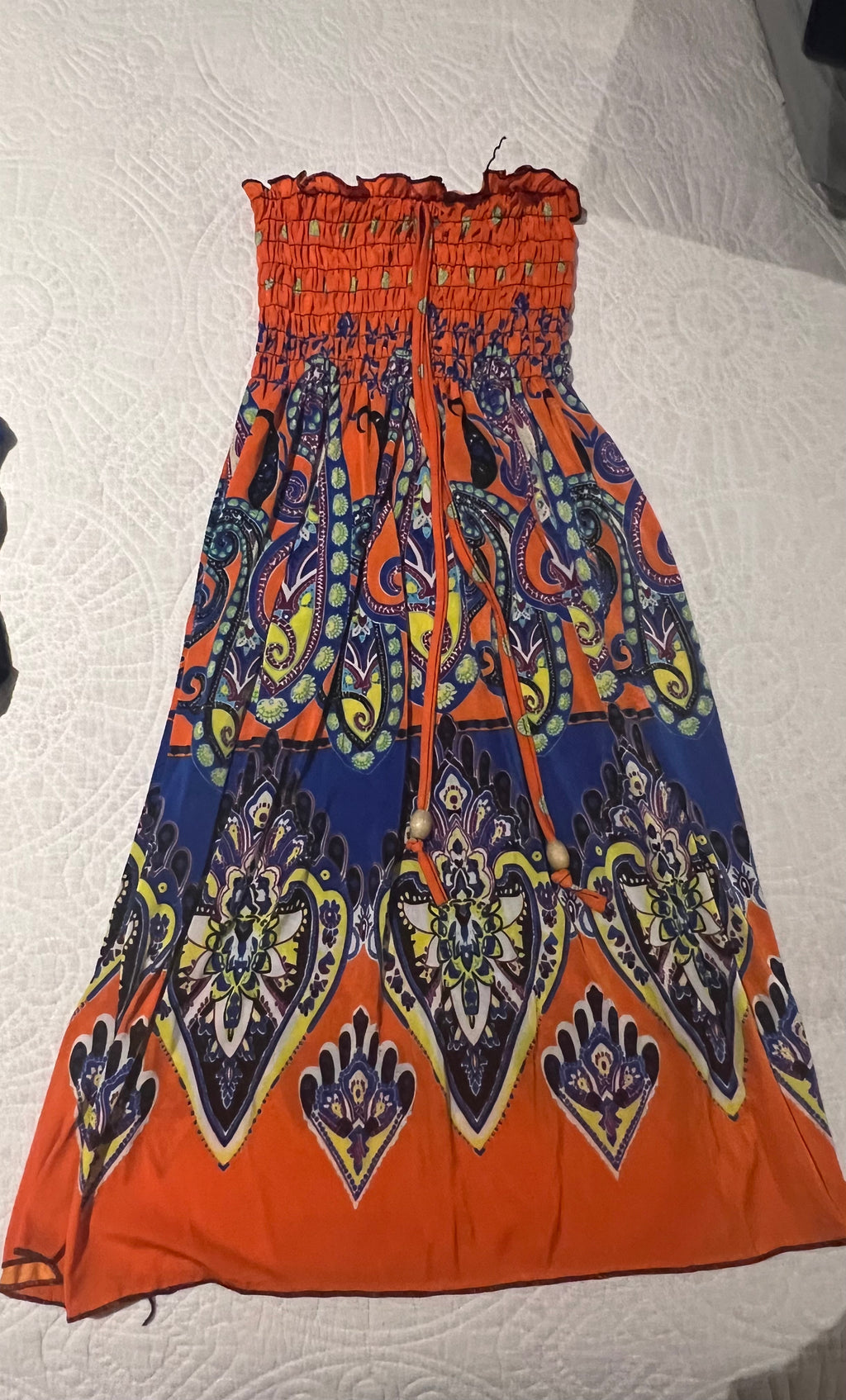 Graphic tube maxi dress