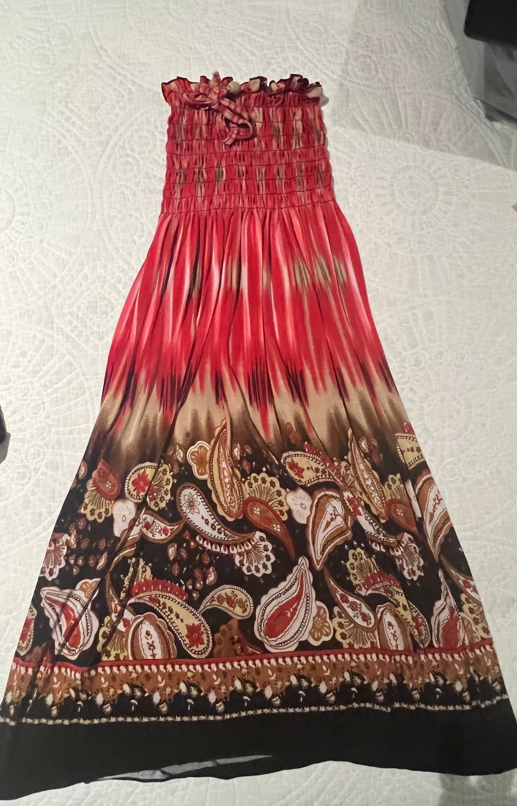 Graphic tube maxi dress