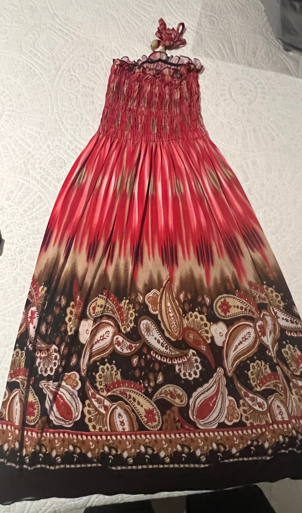 Graphic tube maxi dress