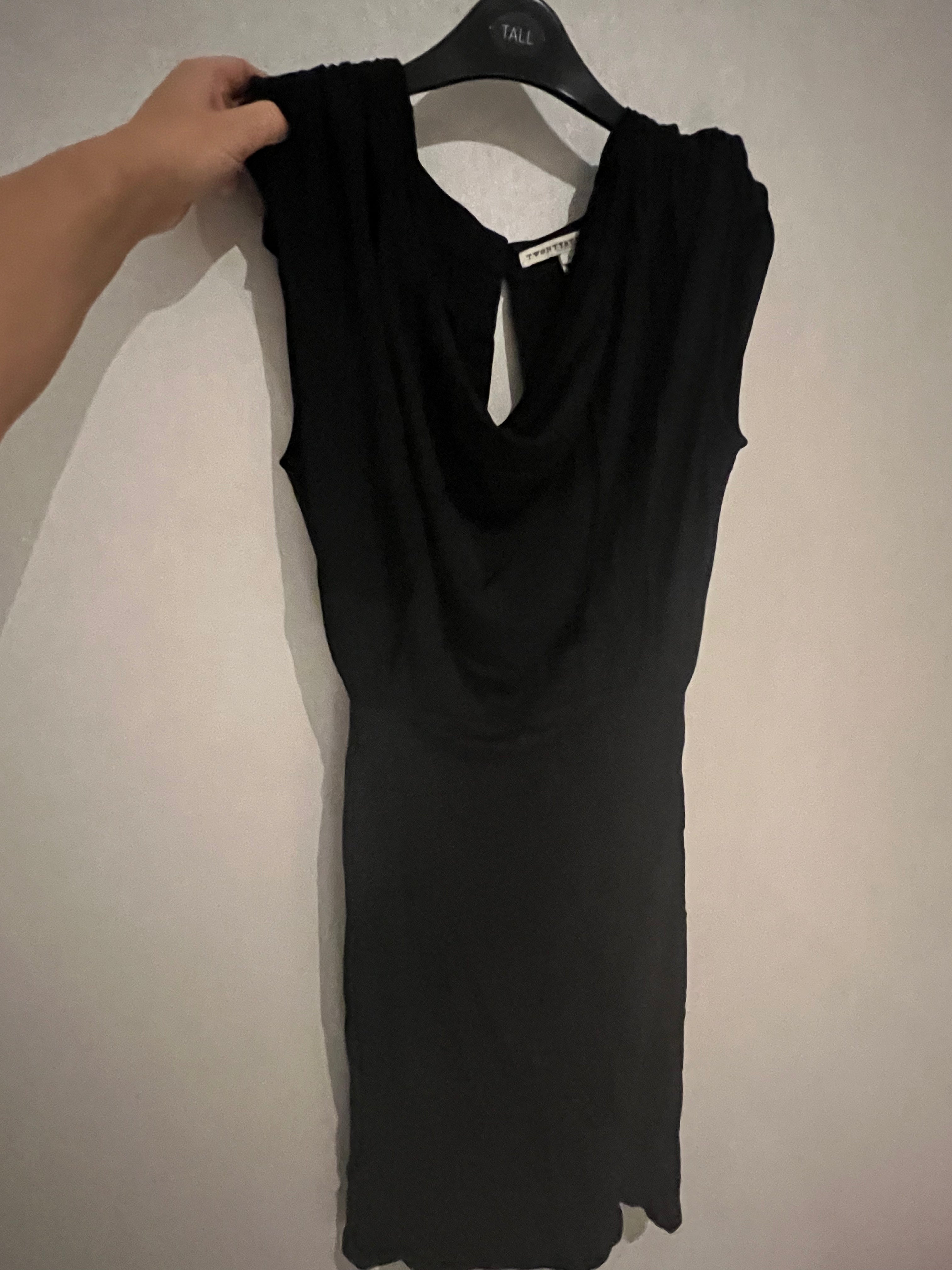 Black mini dress