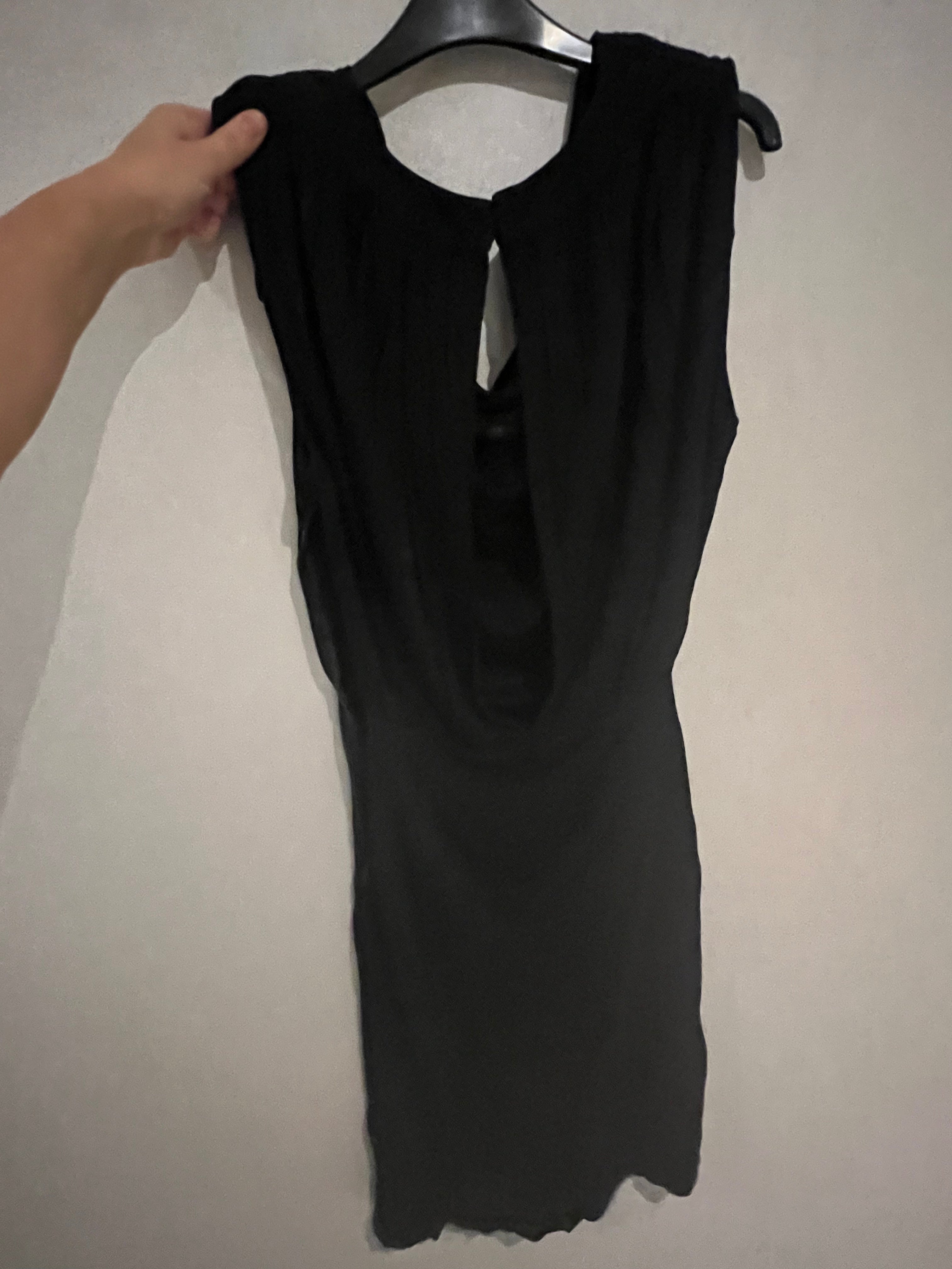 Black mini dress