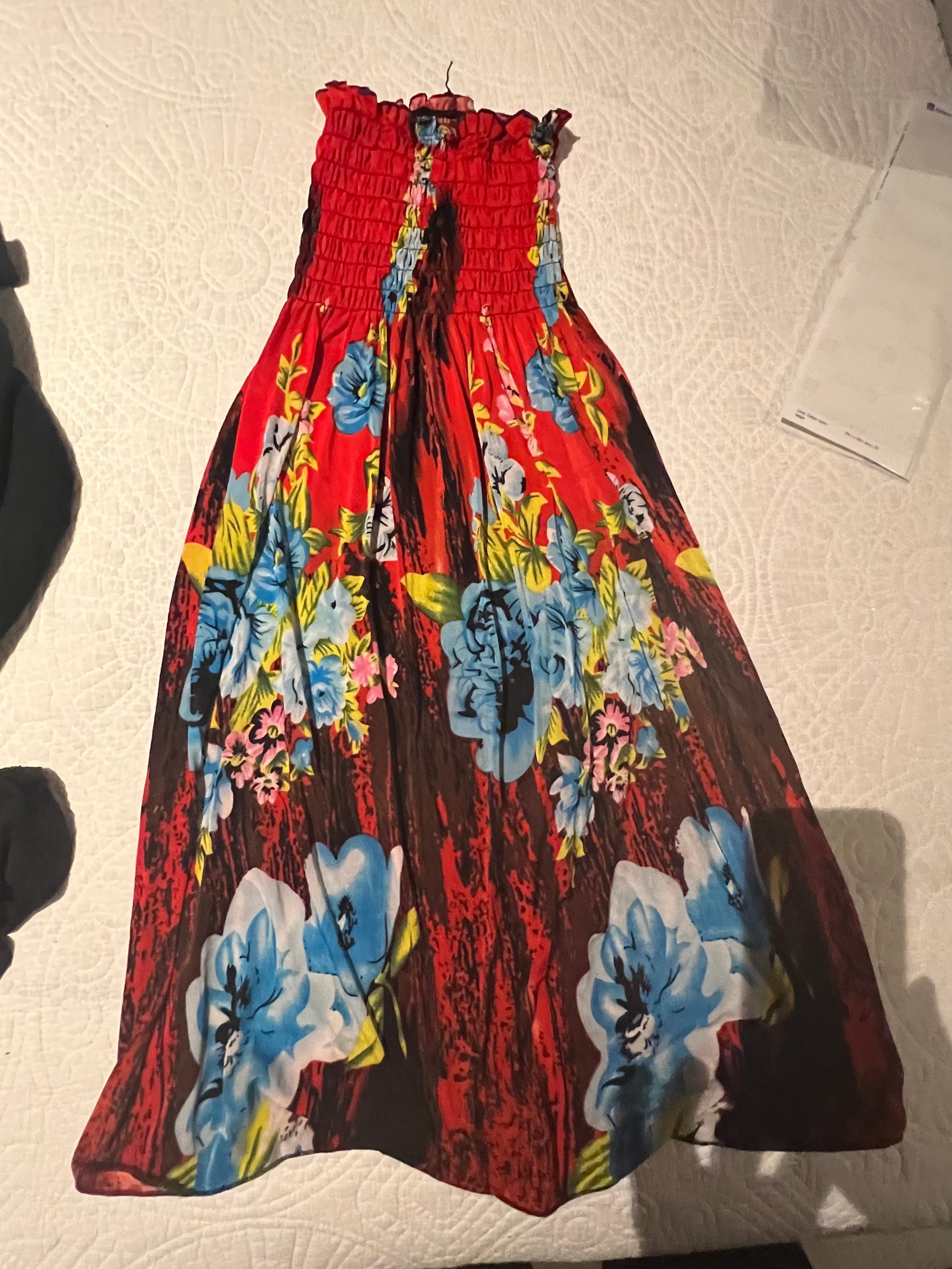 Graphic midi dress