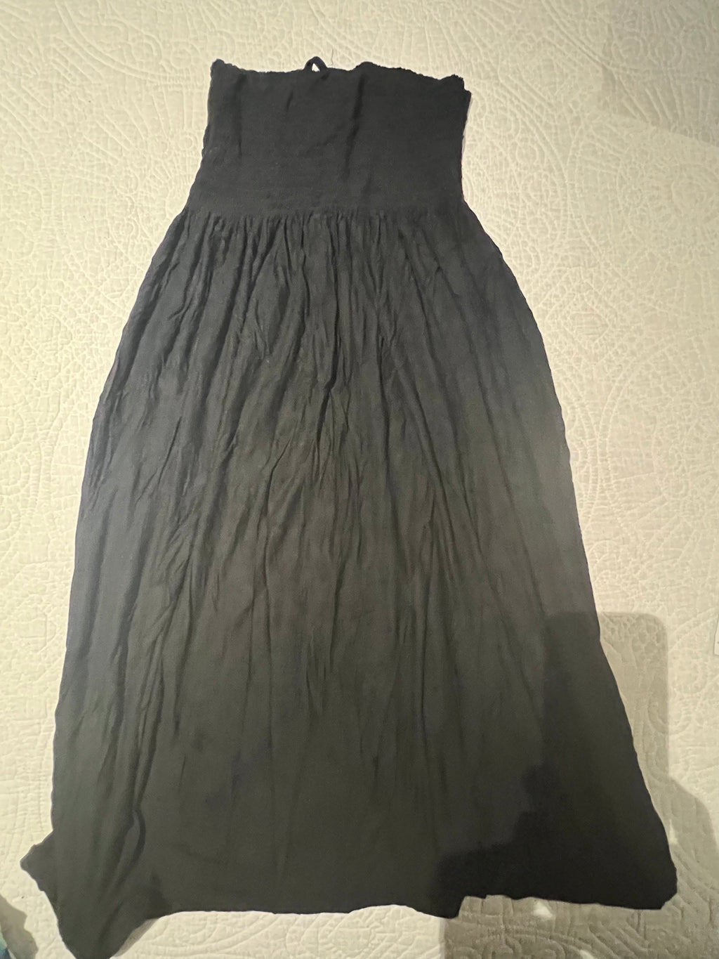Black midi dress